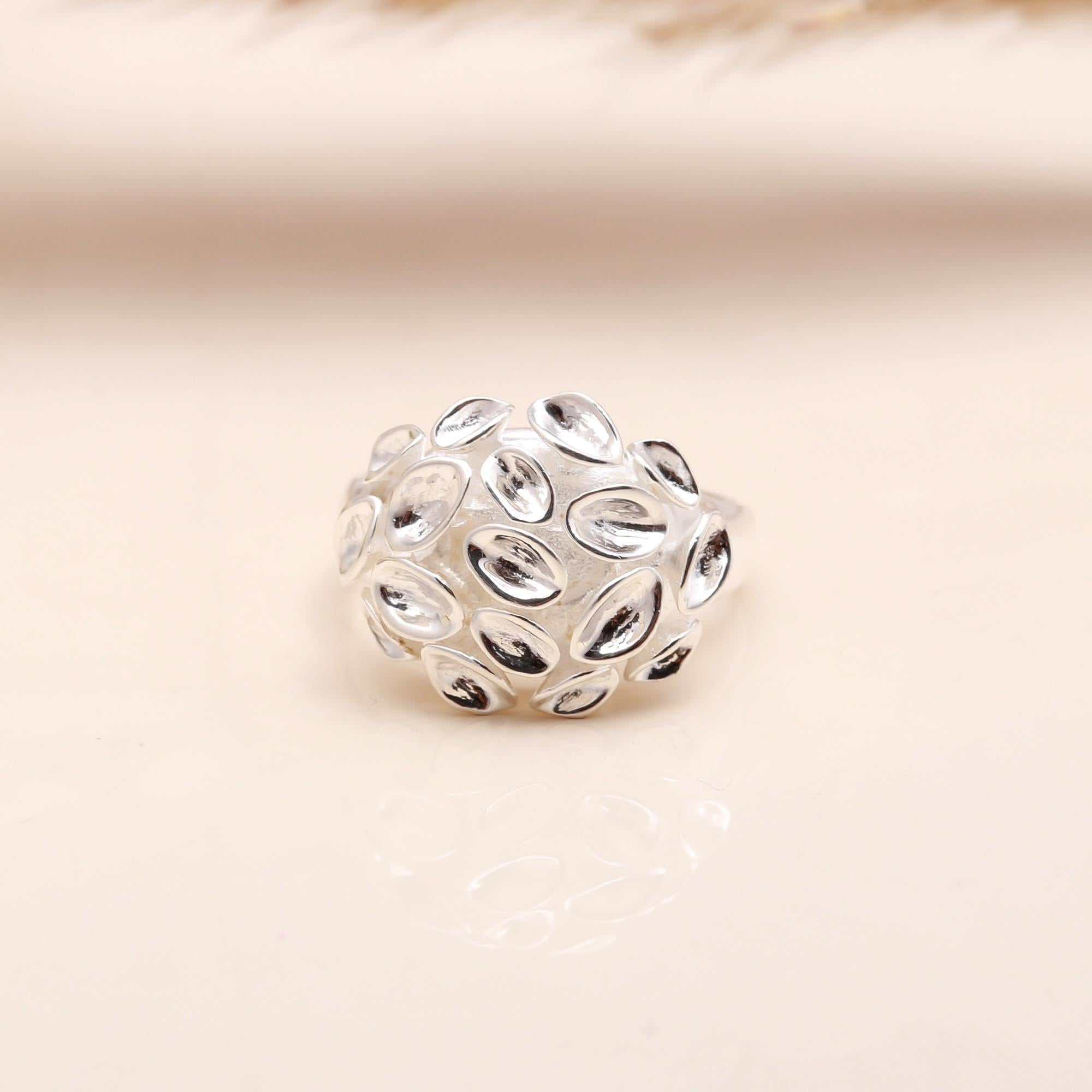 Organic Shapes: Textured Bubble Statement Ring