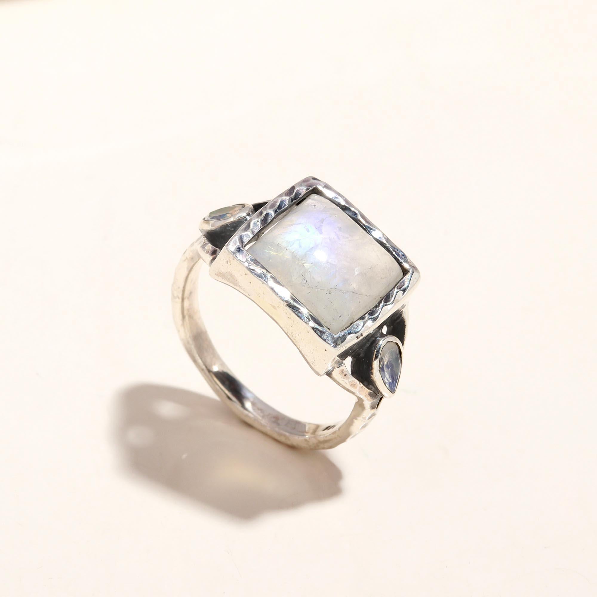 The Mystic Square: Vintage Style Geometric Ring