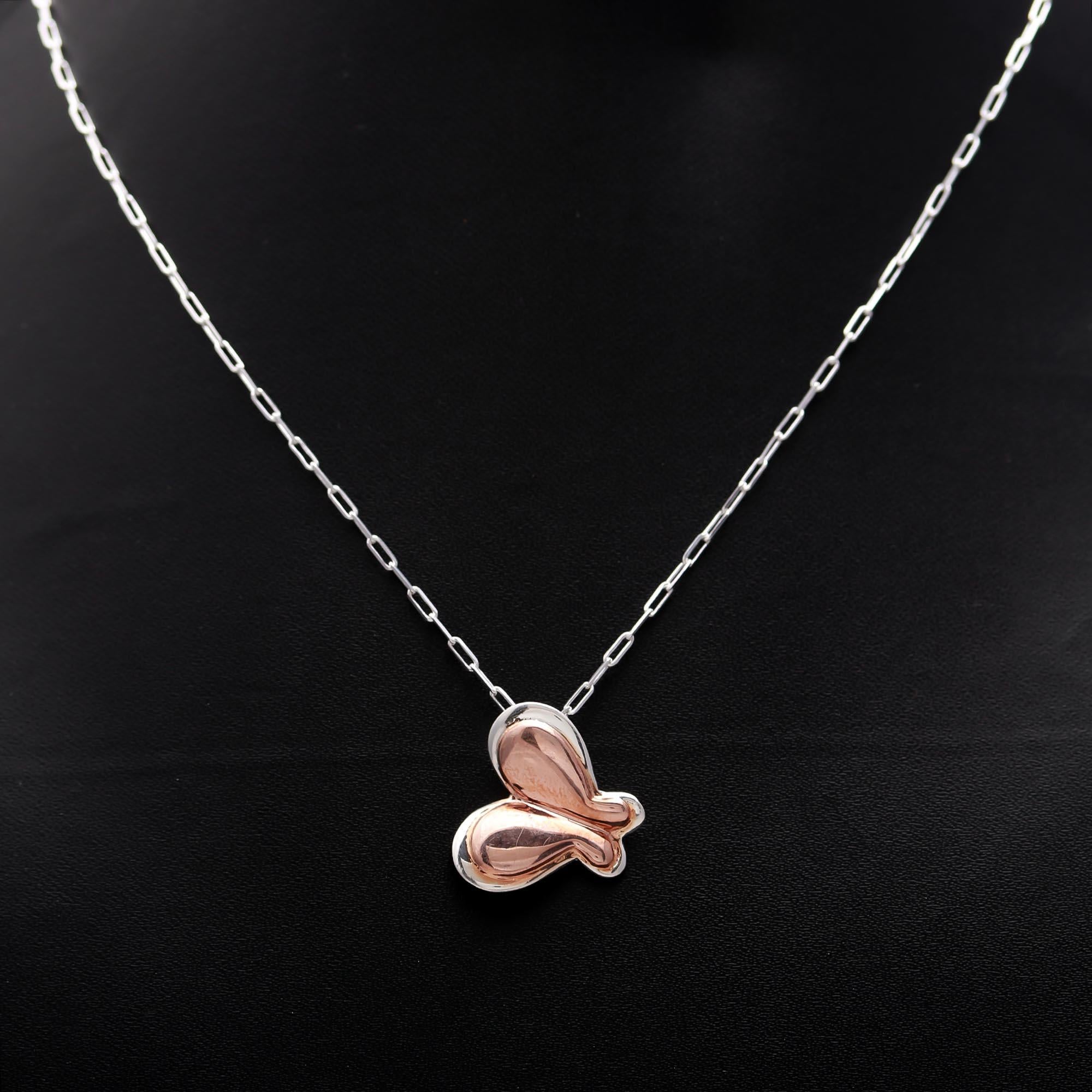 Sterling Silver Butterfly Pendant Necklace