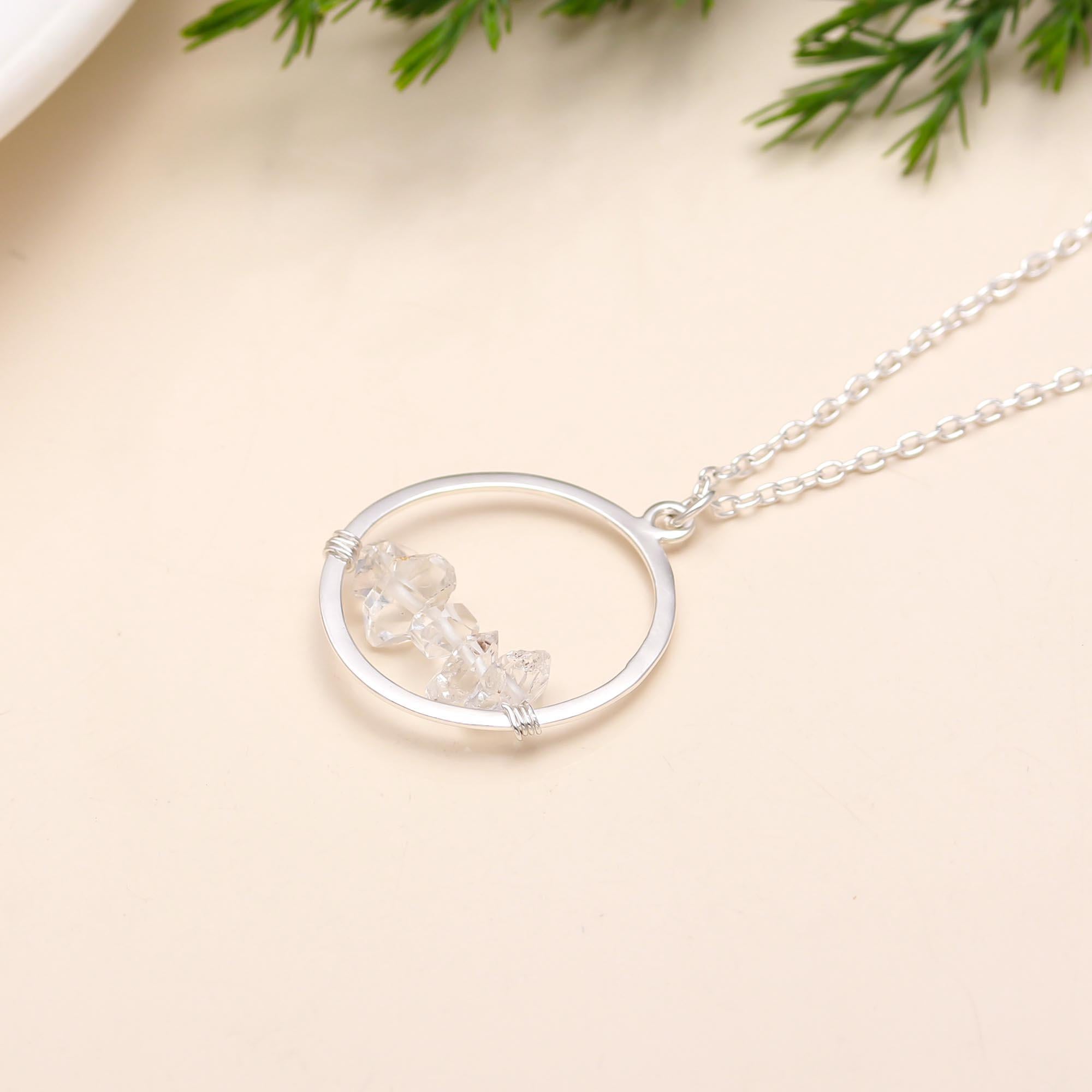 925 Silver Circle Pendant Necklace