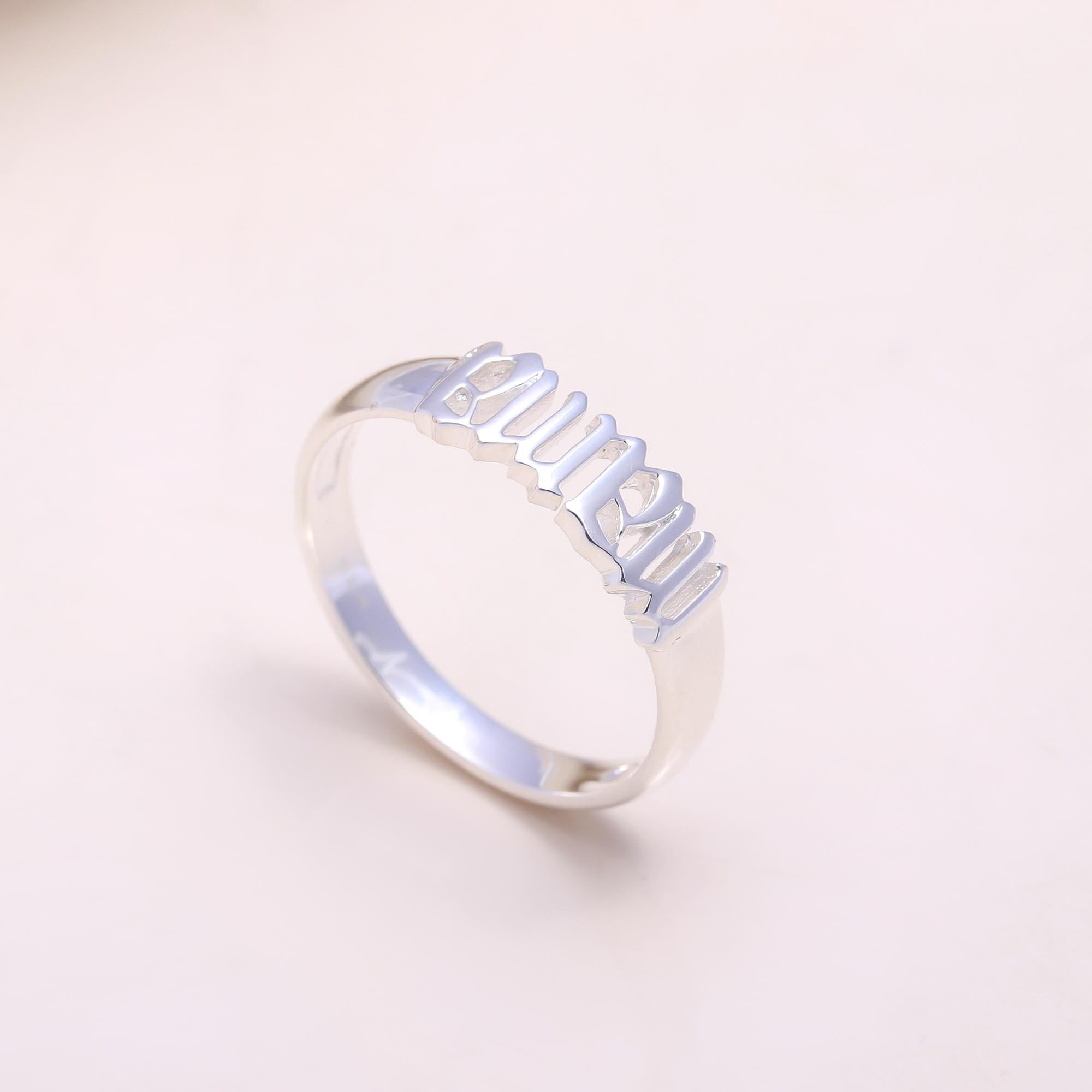 The Angelic Script: Old English Font Word Ring