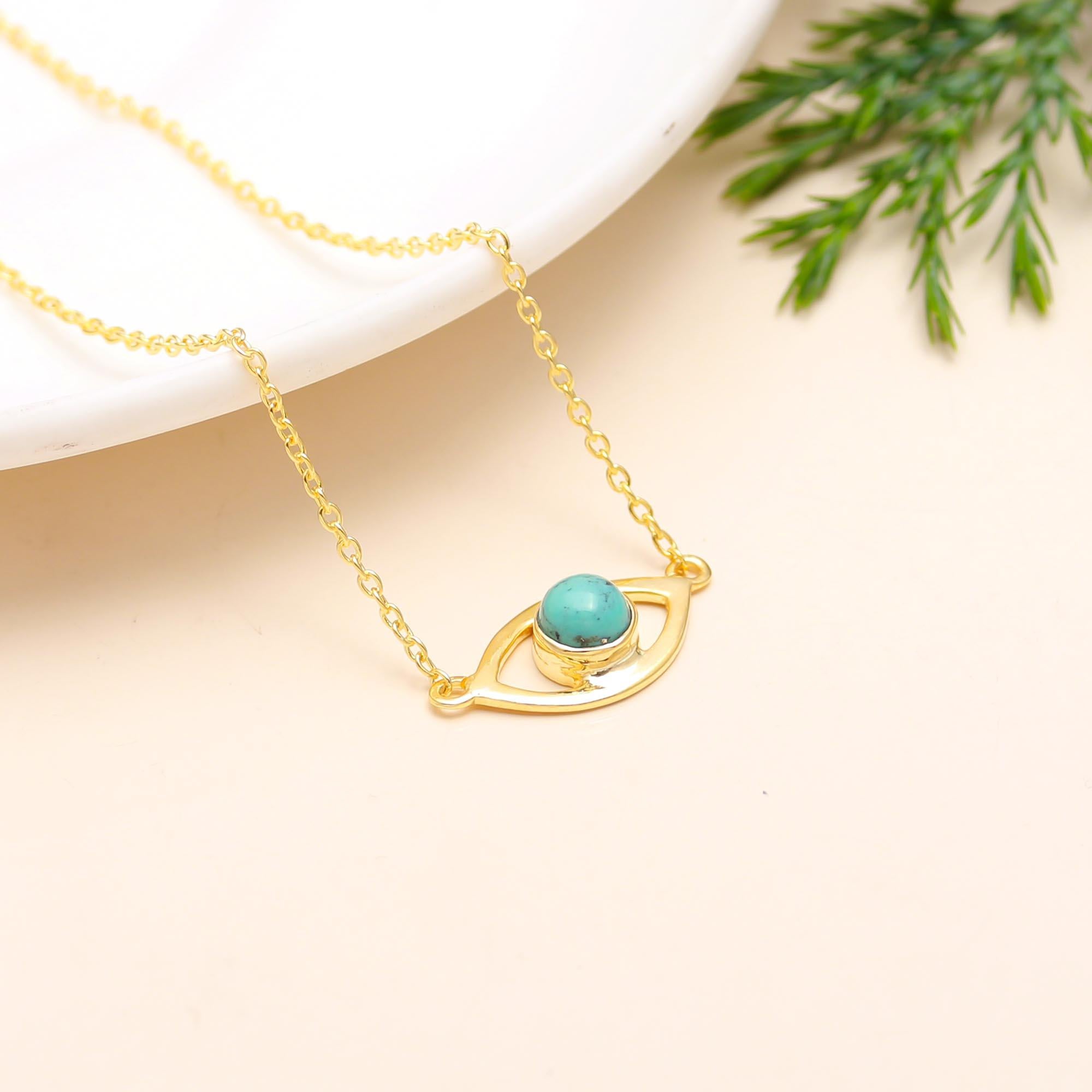 925 Silver Evil Eye Pendant Necklace