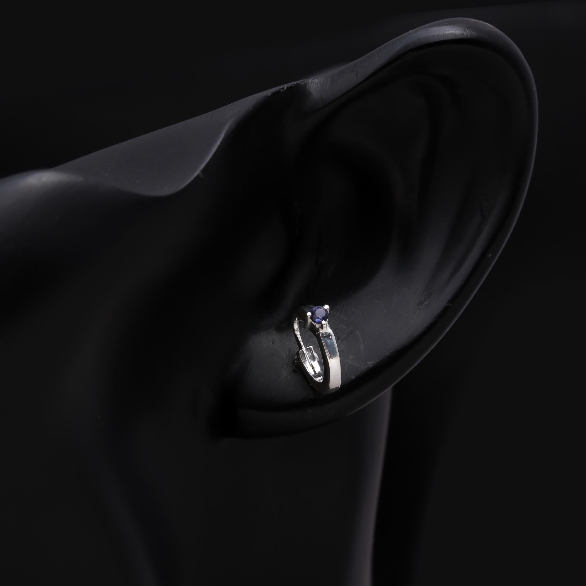 925 Sterling Silver Wave Circle Stud Earrings