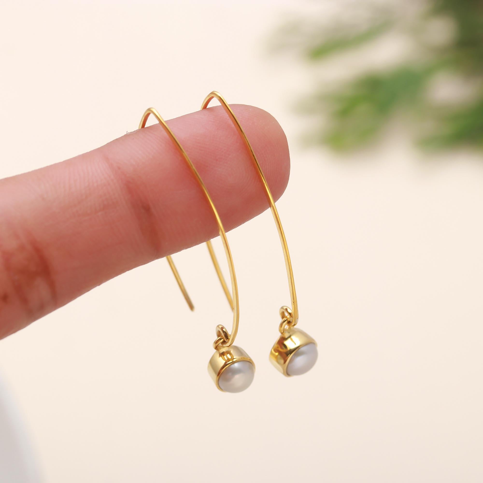 925 Silver Pearl Drop Earrings