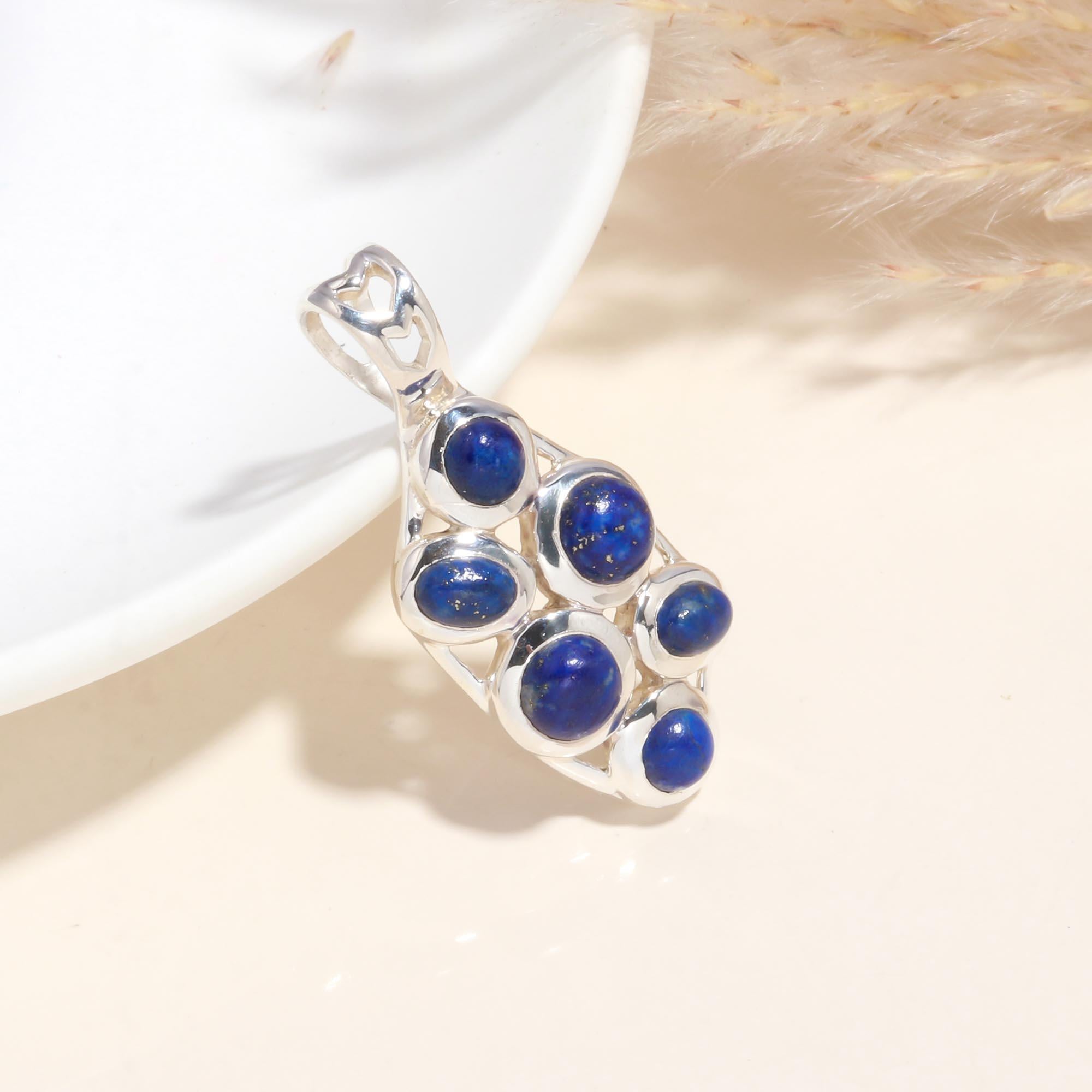 925 Sterling Silver Lapis Lazuli Pendant