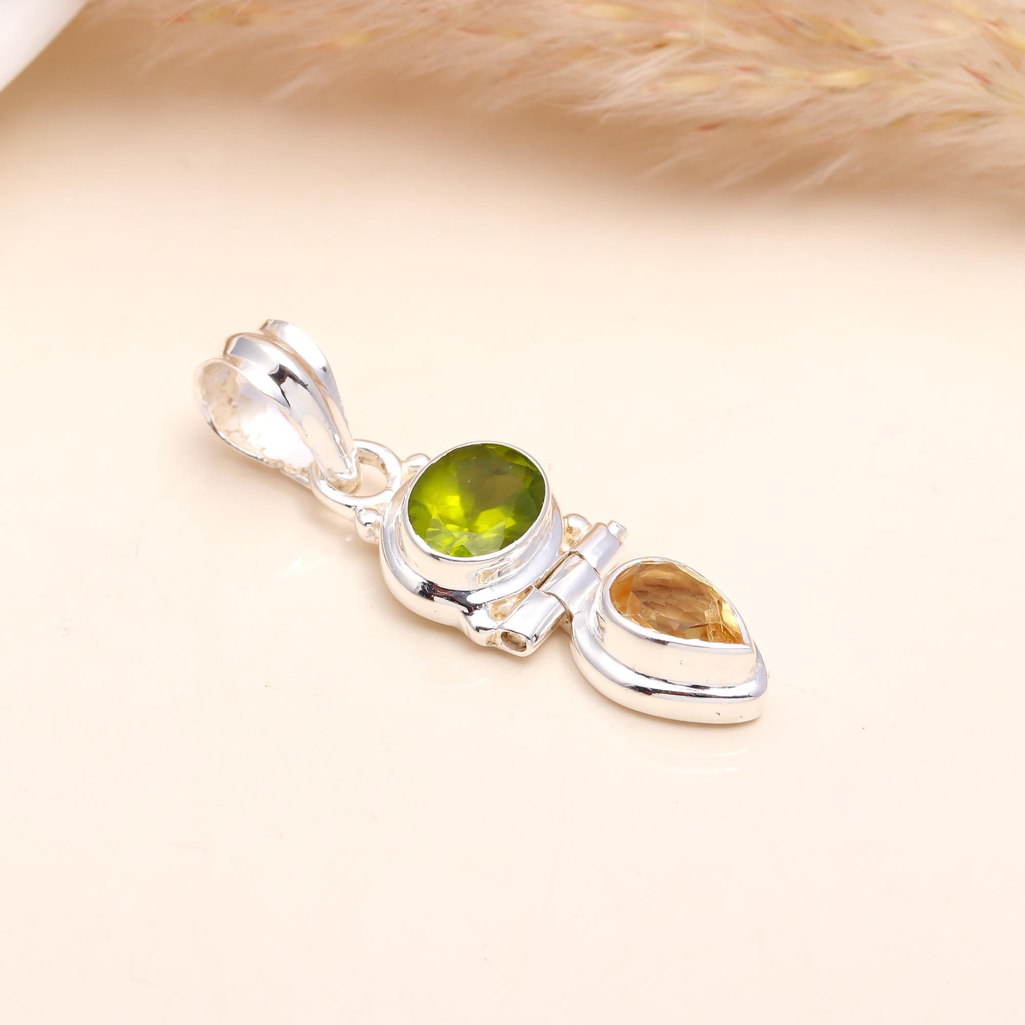 The Totem Duo: Silver Articulated Drop Pendant