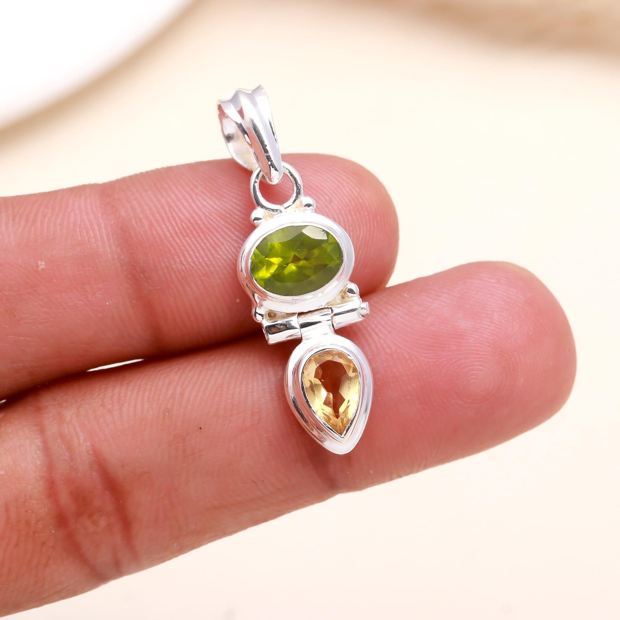 The Totem Duo: Silver Articulated Drop Pendant