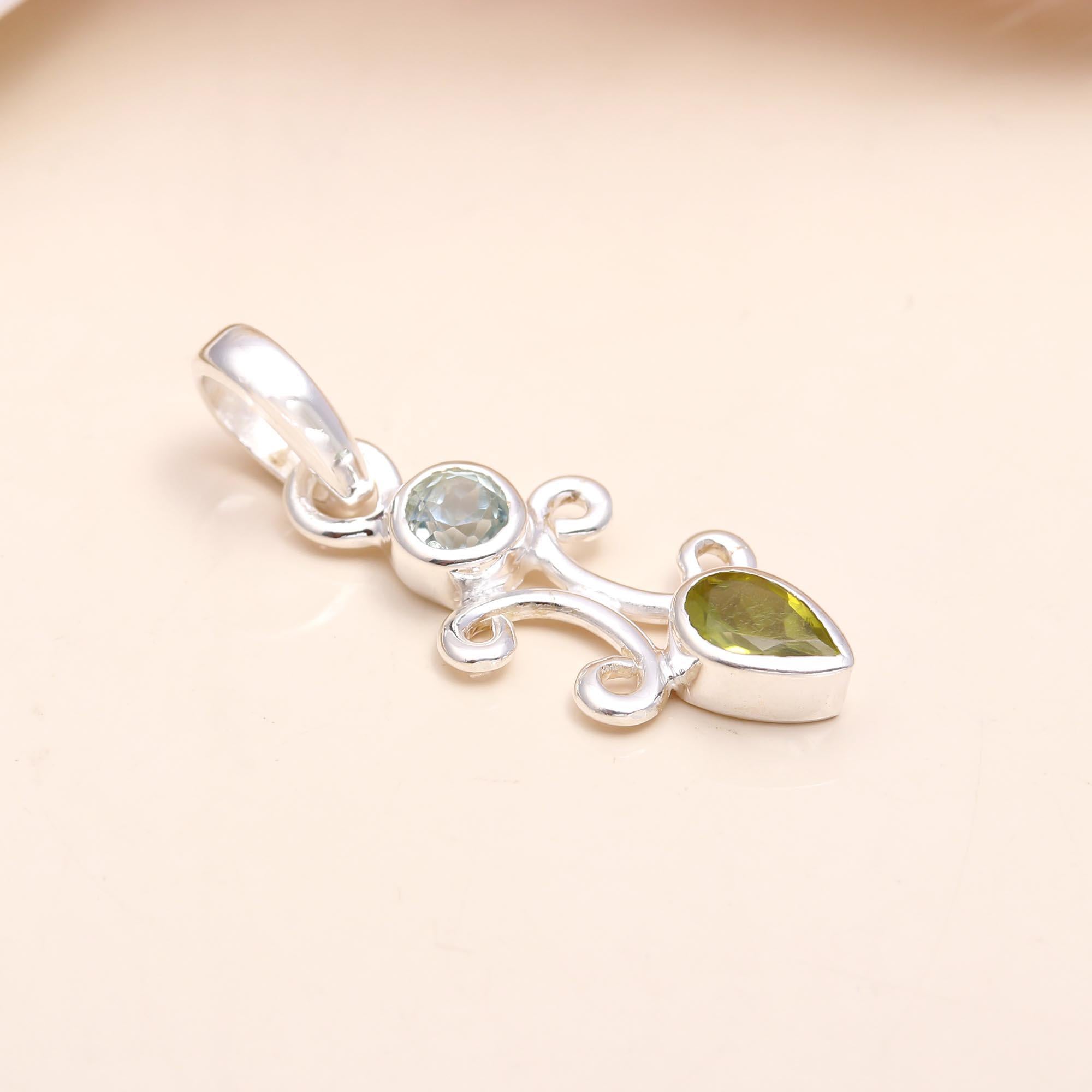 The Pastel Scroll: Silver Filigree Totem Pendant