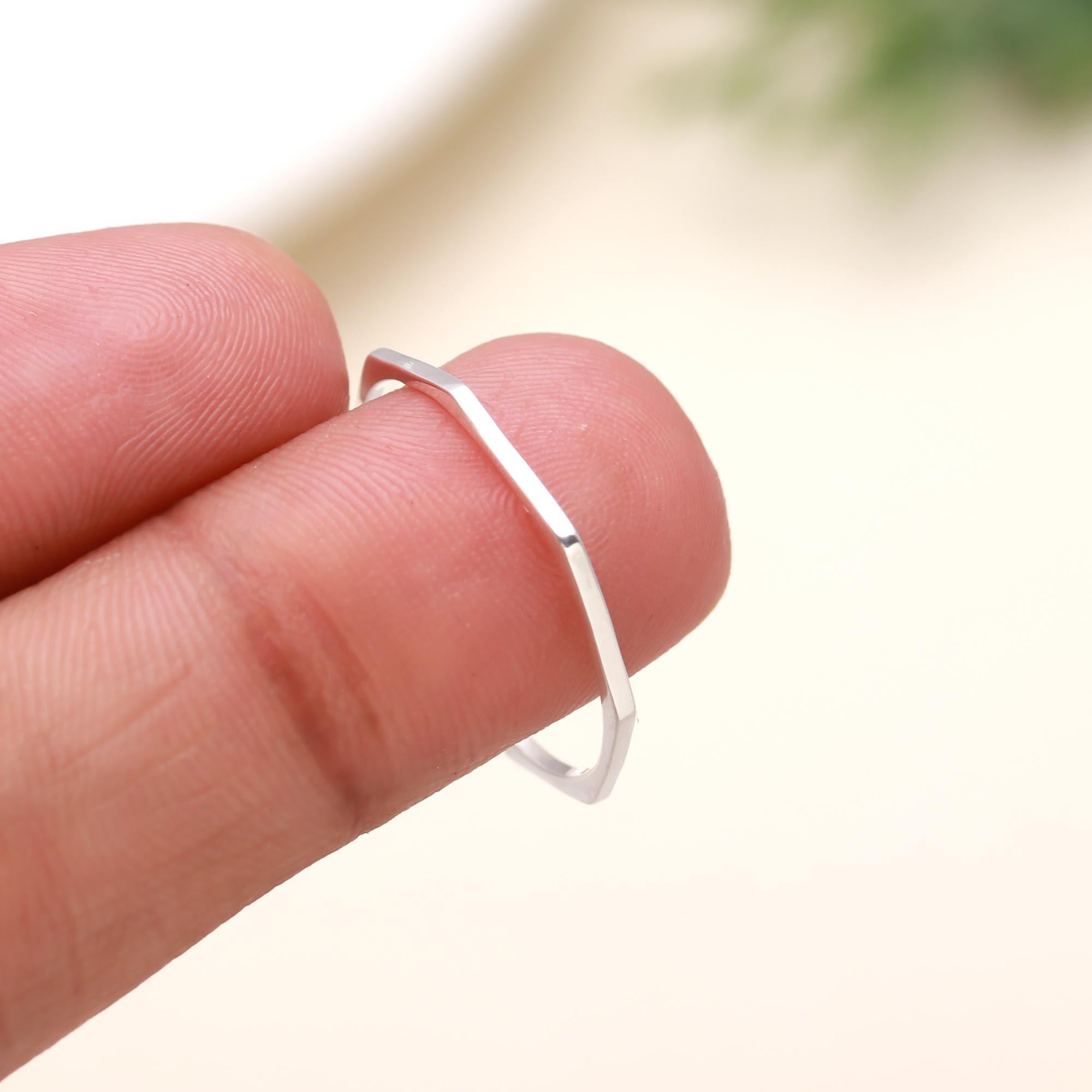 925 Silver Thin Stacking Ring