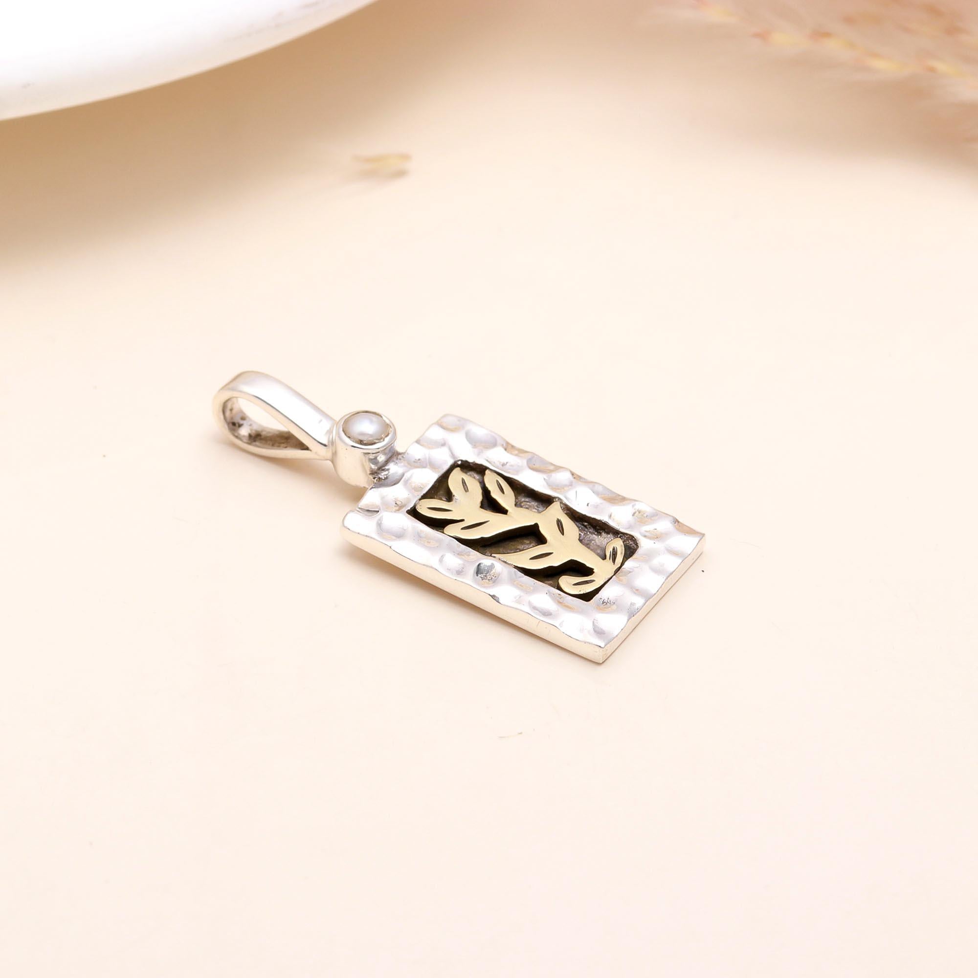 925 Sterling Silver Leaf Design Pendant