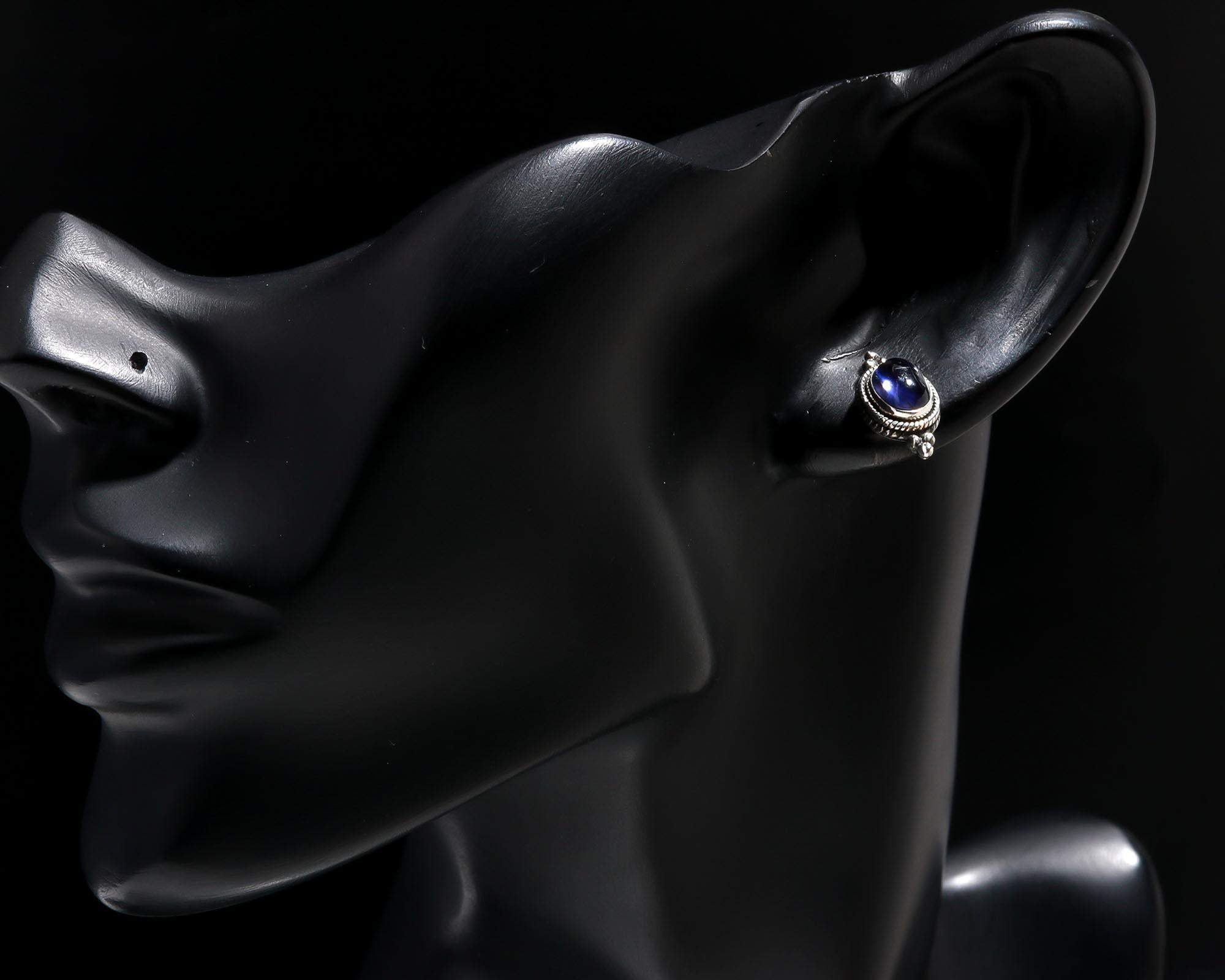 925 Sterling Silver Amethyst Vintage-Inspired Stud Earrings