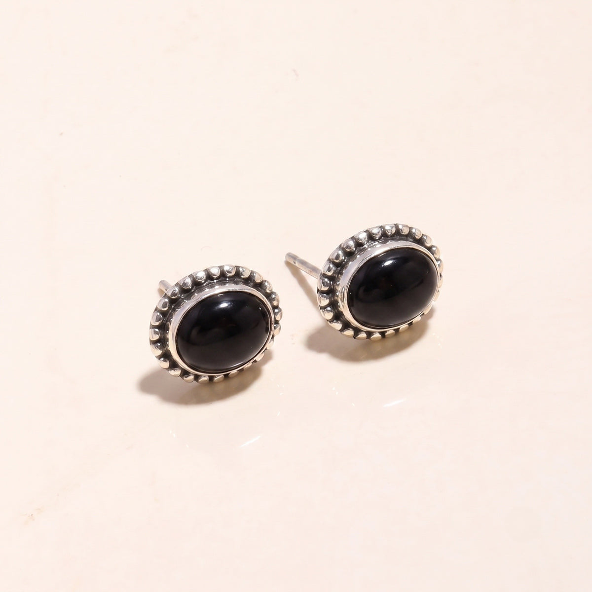 925 Sterling Silver Amethyst Vintage Stud Earrings