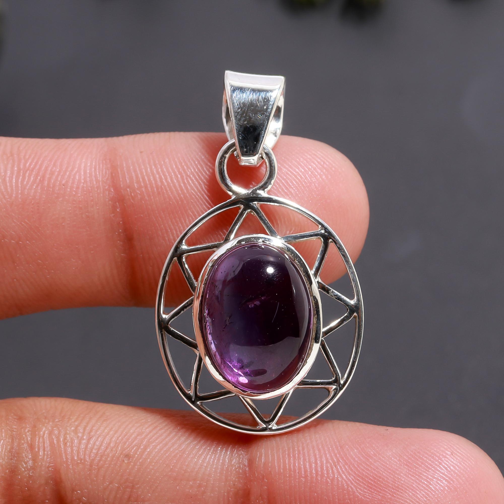 925 Silver Amethyst Pendant