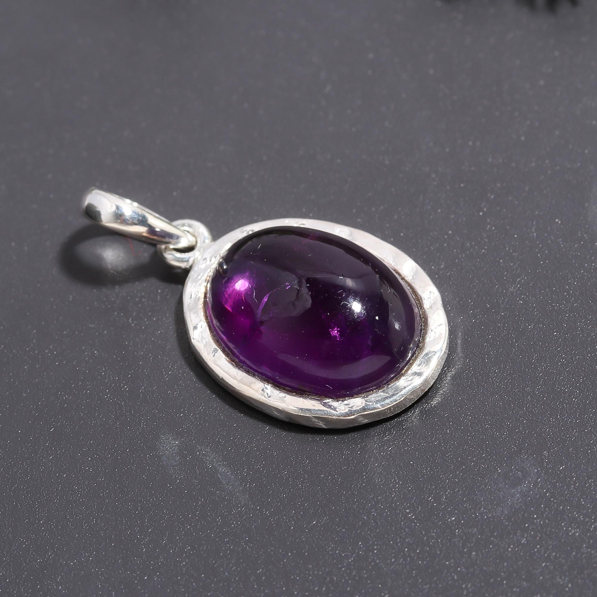 925 Silver Amethyst Pendant