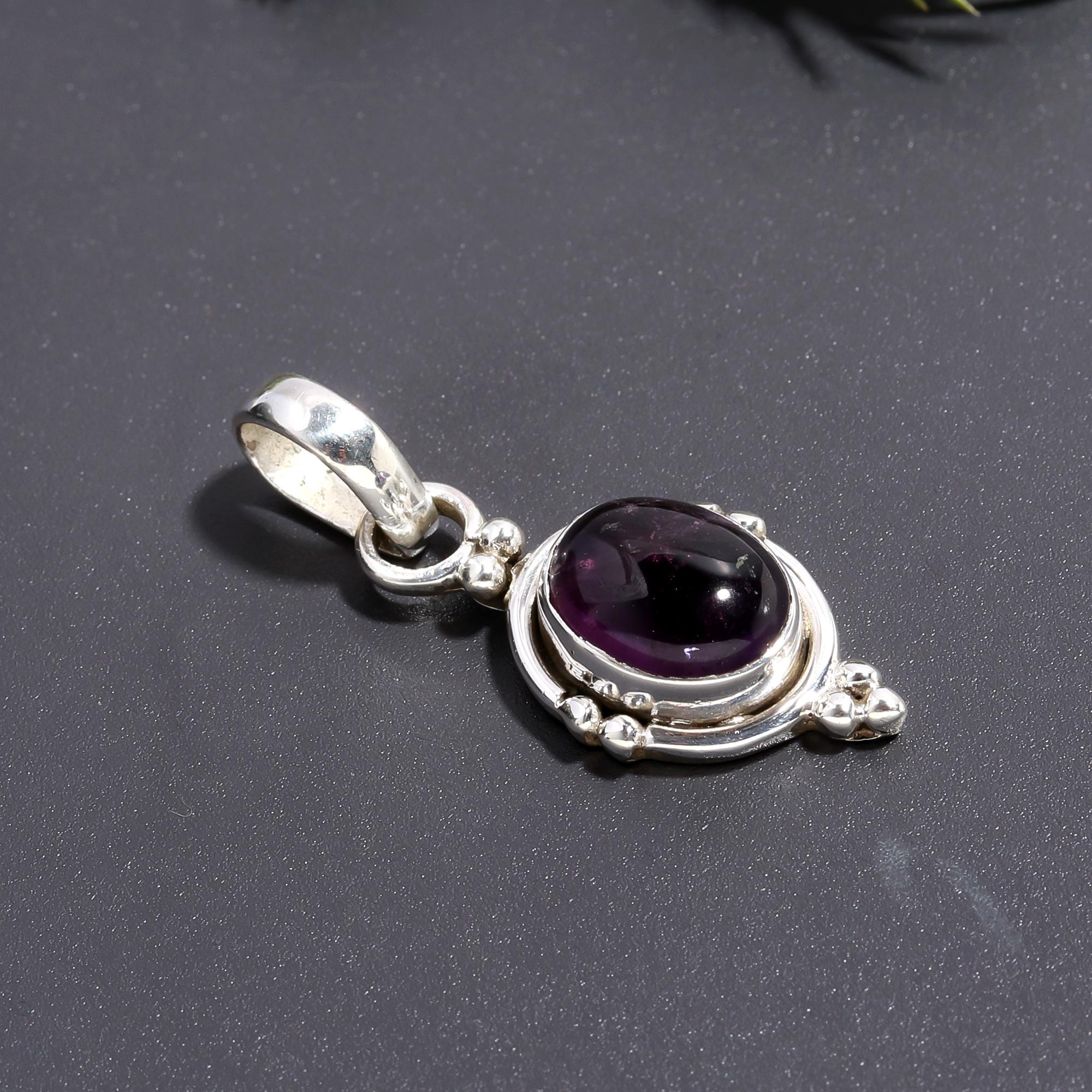 925 Silver Amethyst Pendant