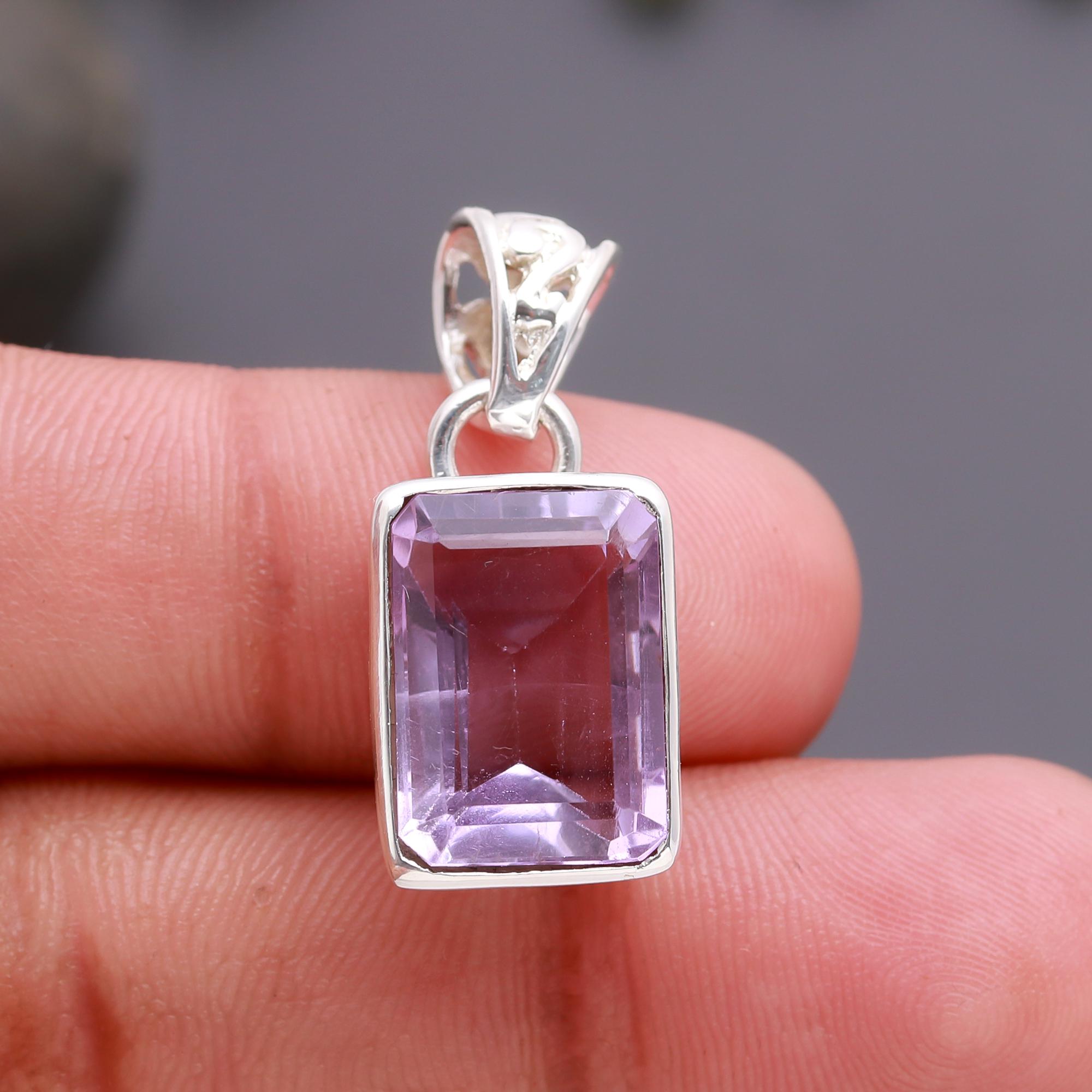 925 Silver Amethyst Pendant