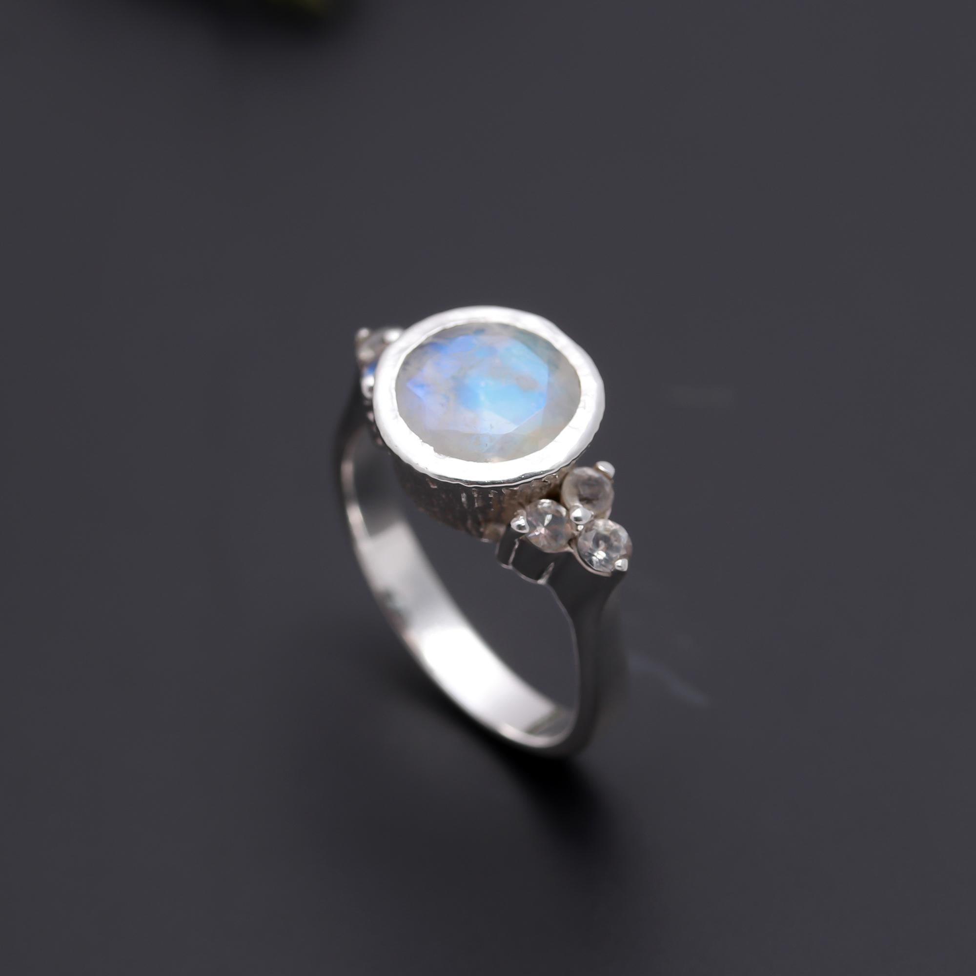 925 Silver Moonstone Ring