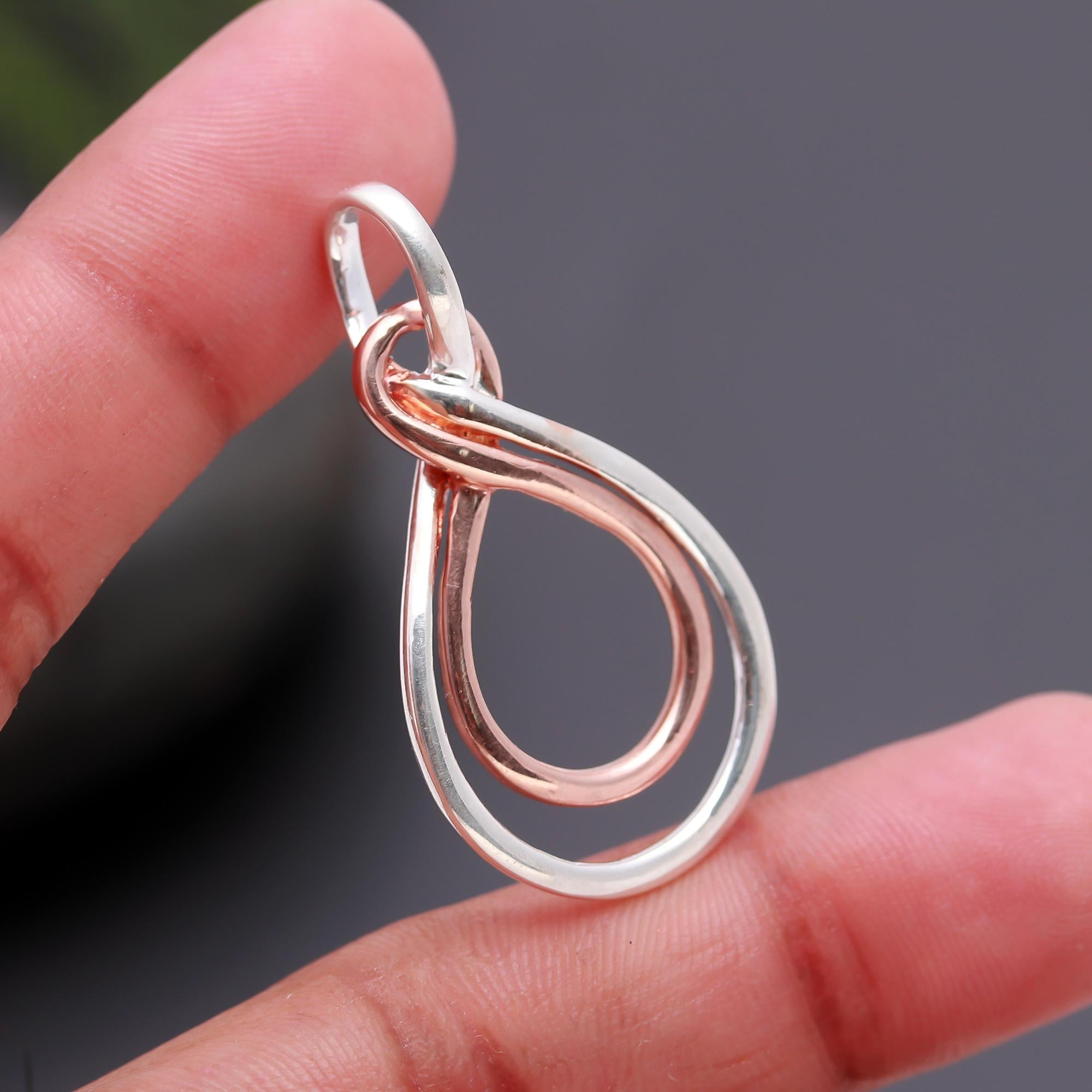 925 Silver Dual Loop Pendant