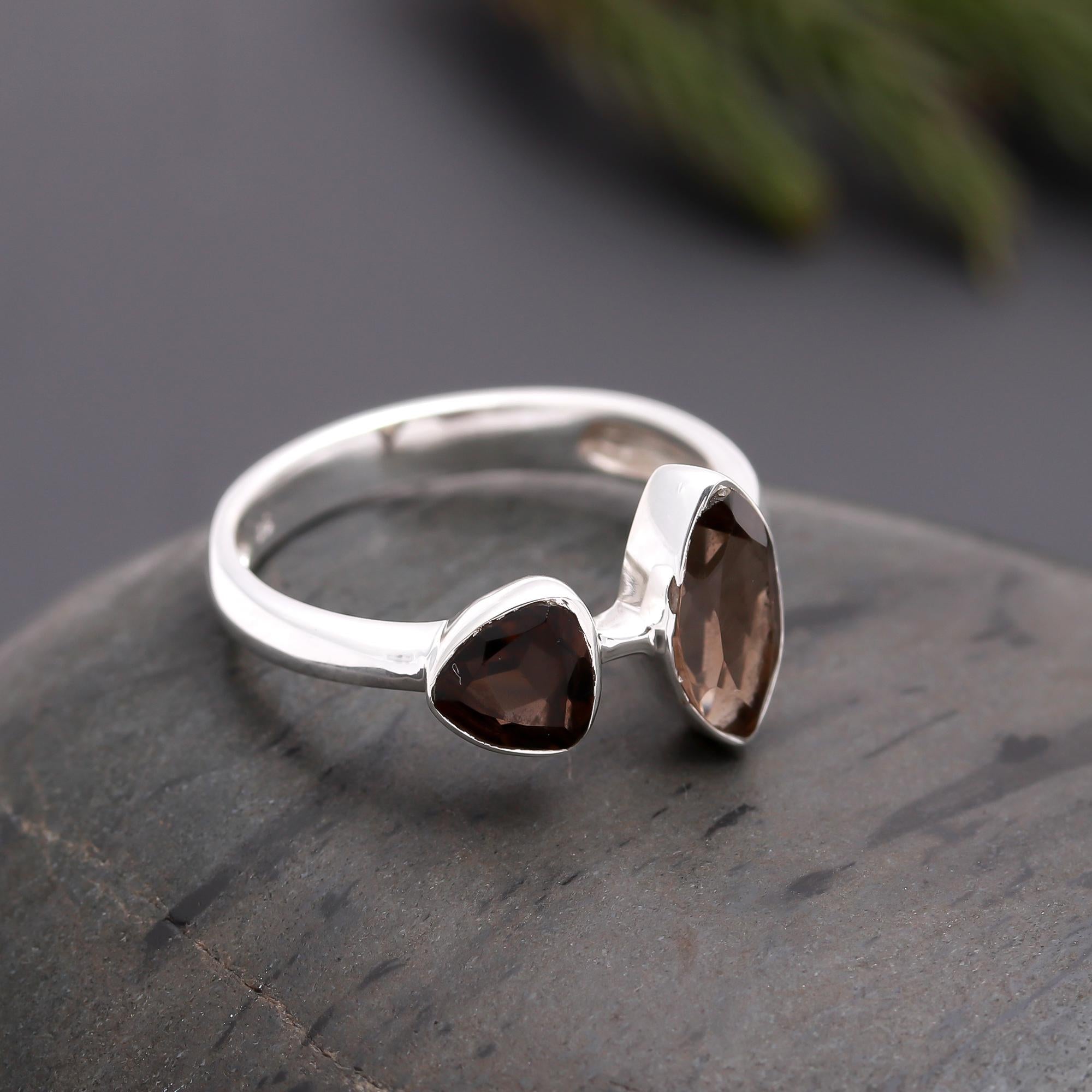 925 Silver Garnet Ring