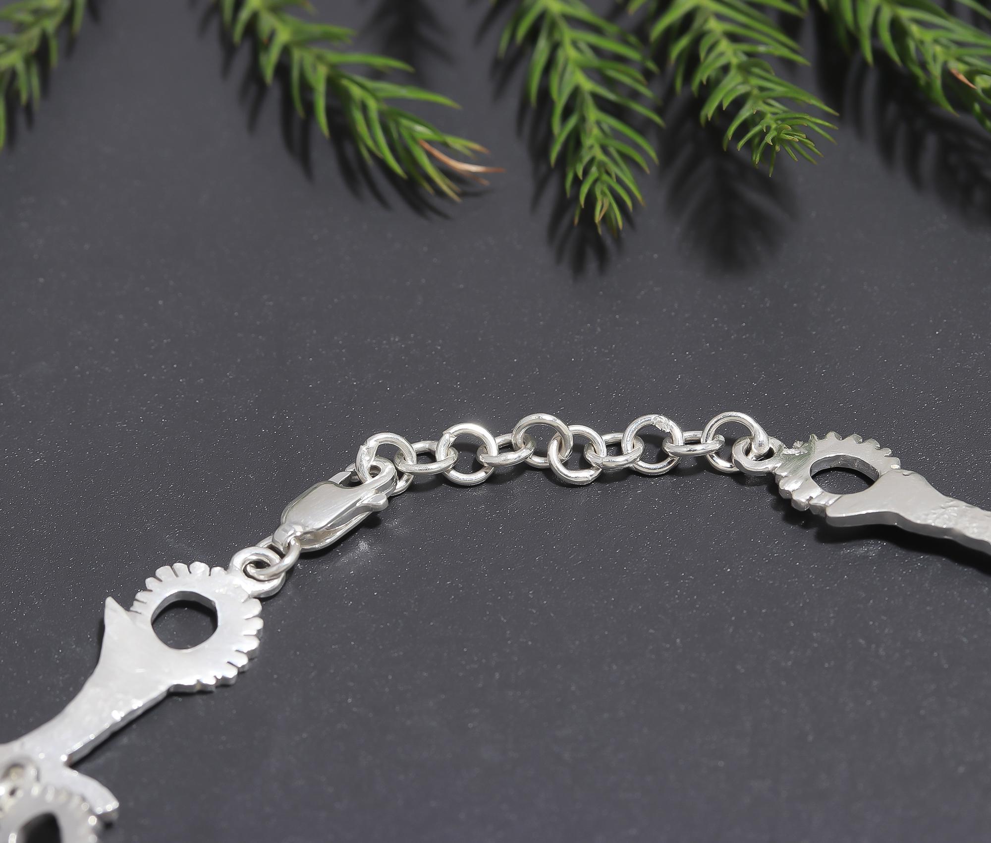 925 Silver Floral Bracelet