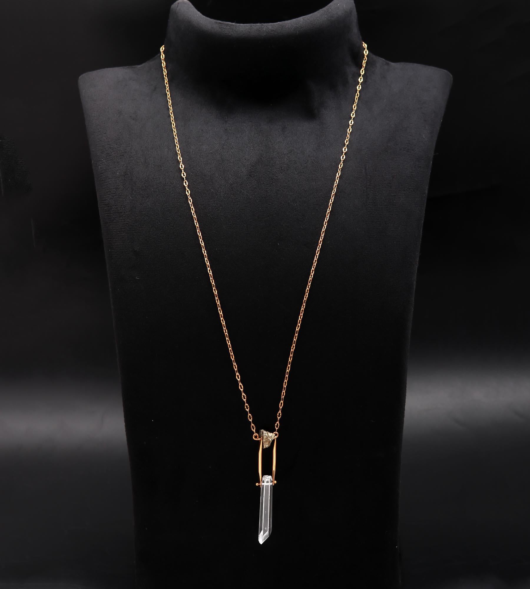 925 Silver Quartz Pendant Necklace