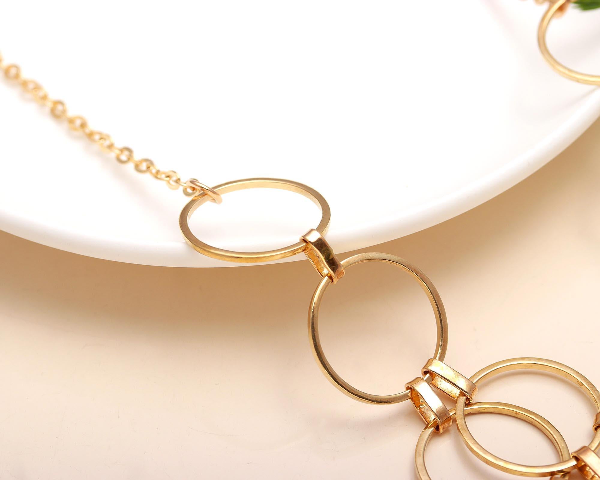925 Silver Interlinked Circles Necklace