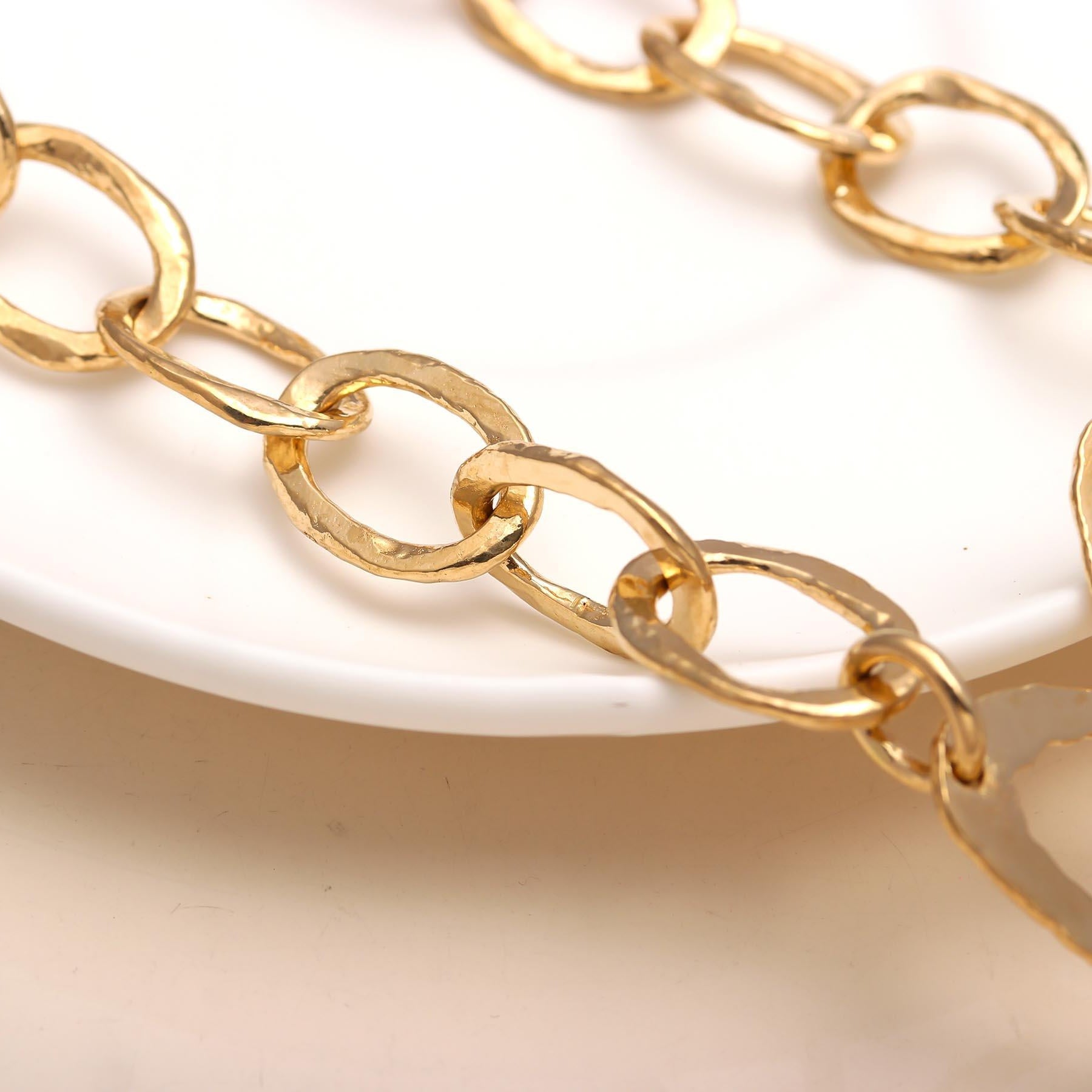 The White Lotus: Open Work Flower Necklace