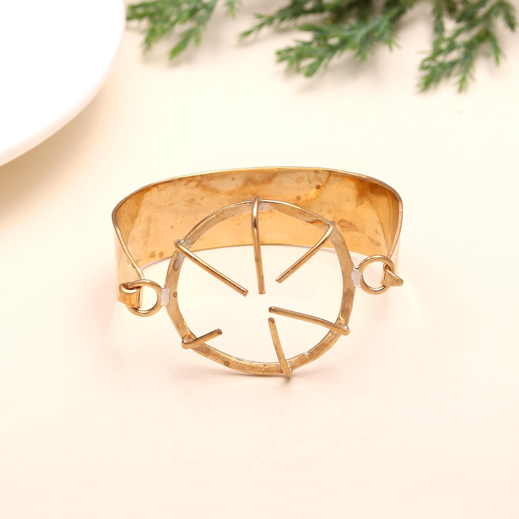 925 Silver Sun Open Cuff Bracelet