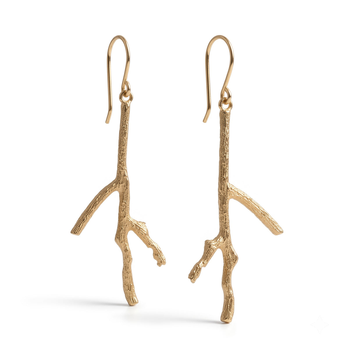 The Rowan Sway: Textured Branch Dangle Earrings