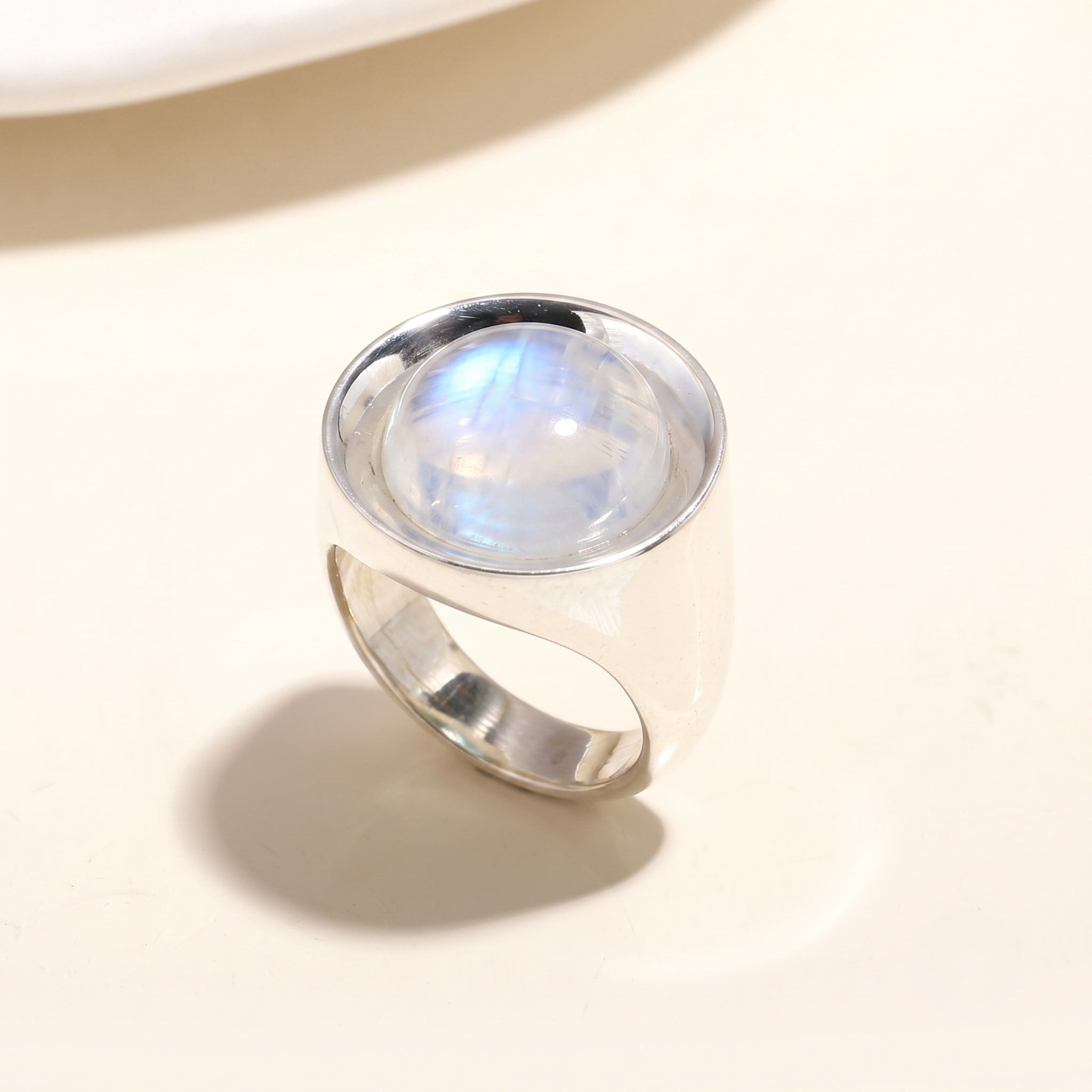 925 Silver Round Turquoise Ring