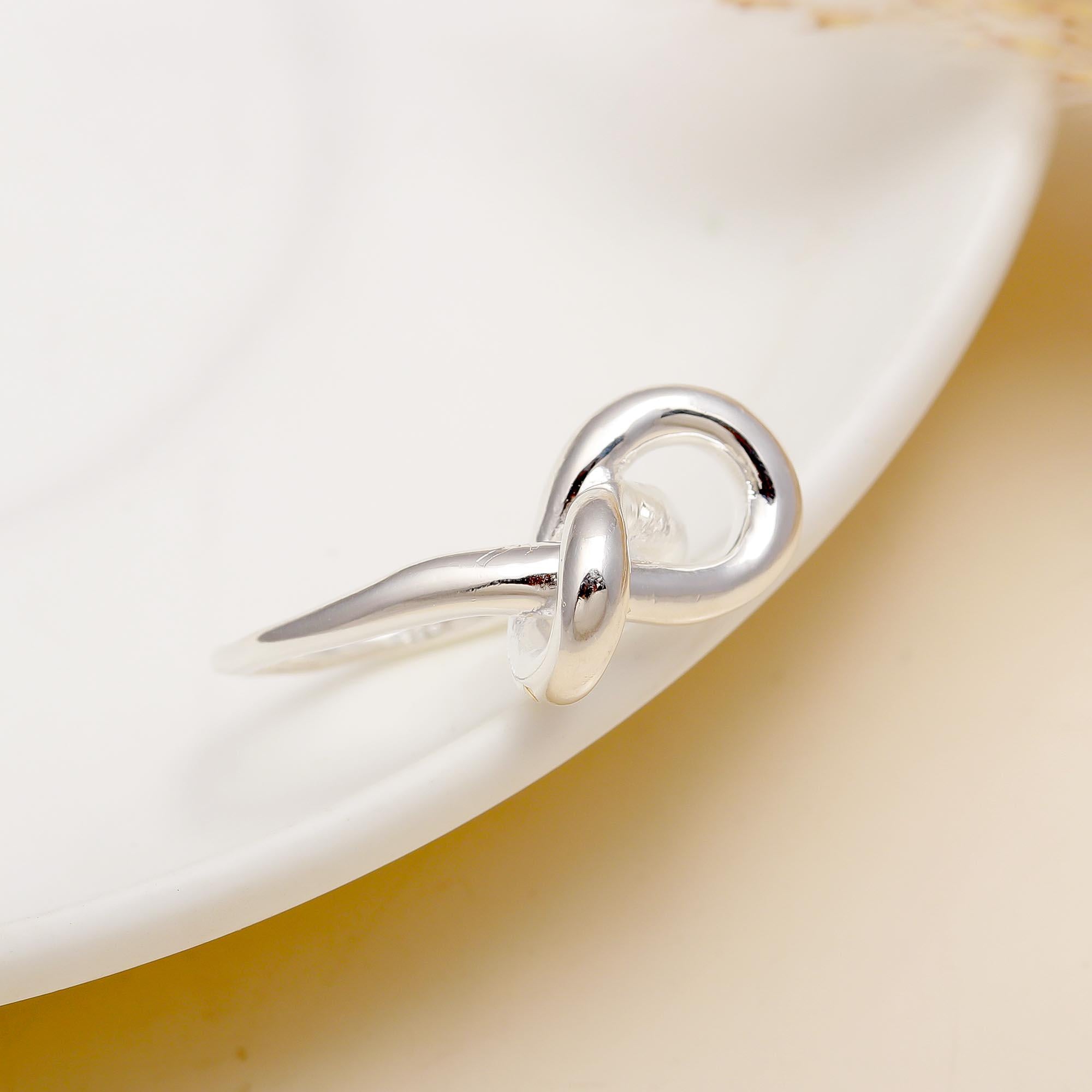 925 Silver Infinity Knot Ring