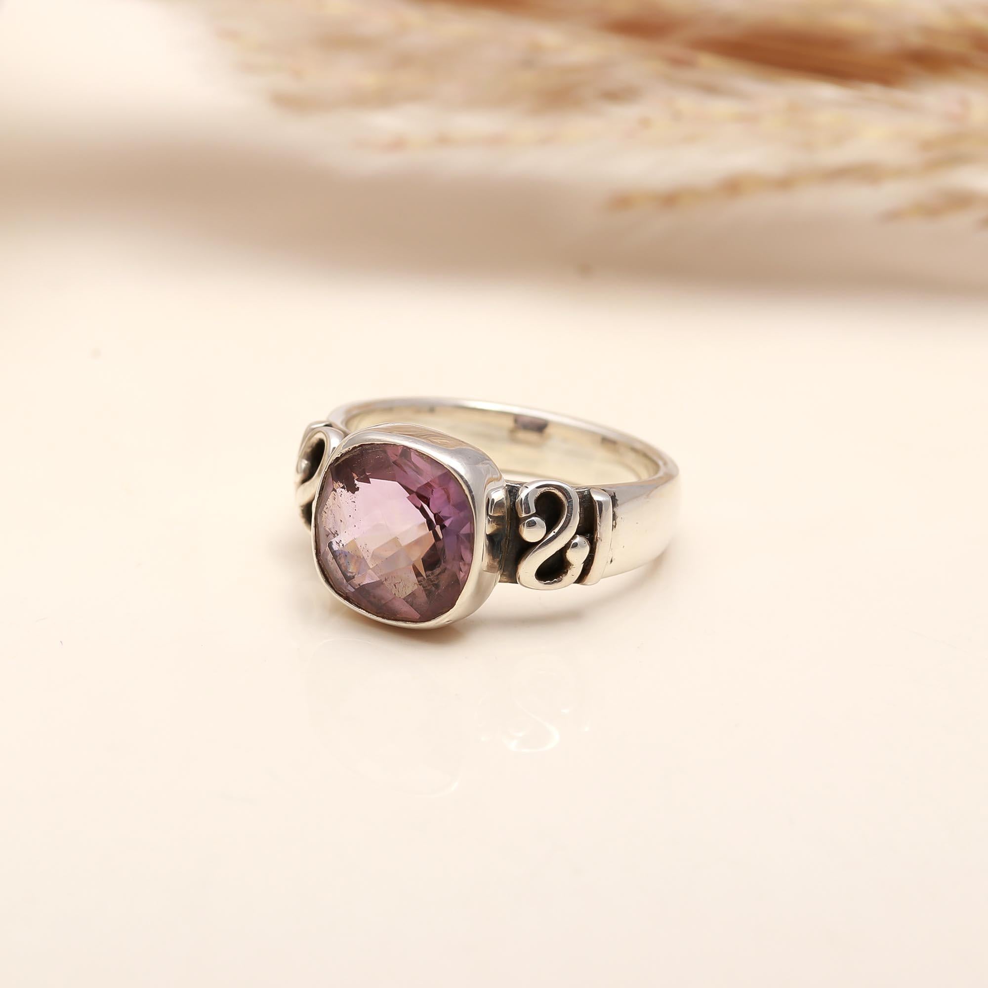 925 Silver Amethyst Ring