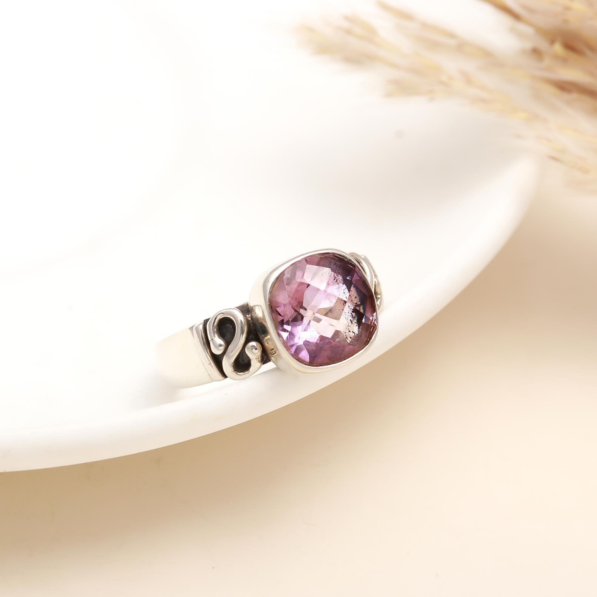 925 Silver Amethyst Ring