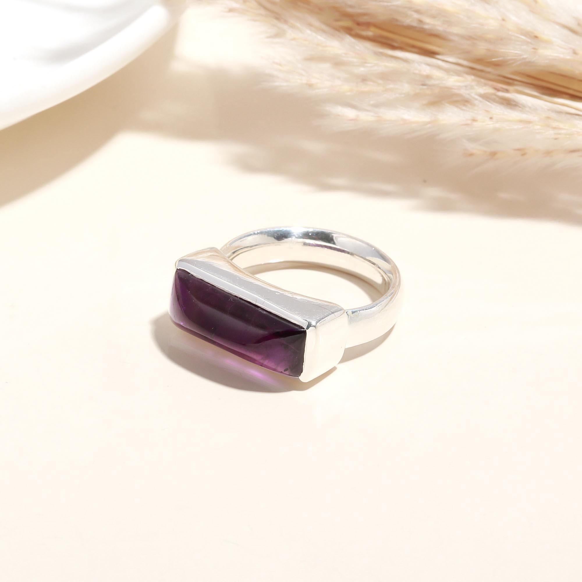 925 Silver Amethyst Ring