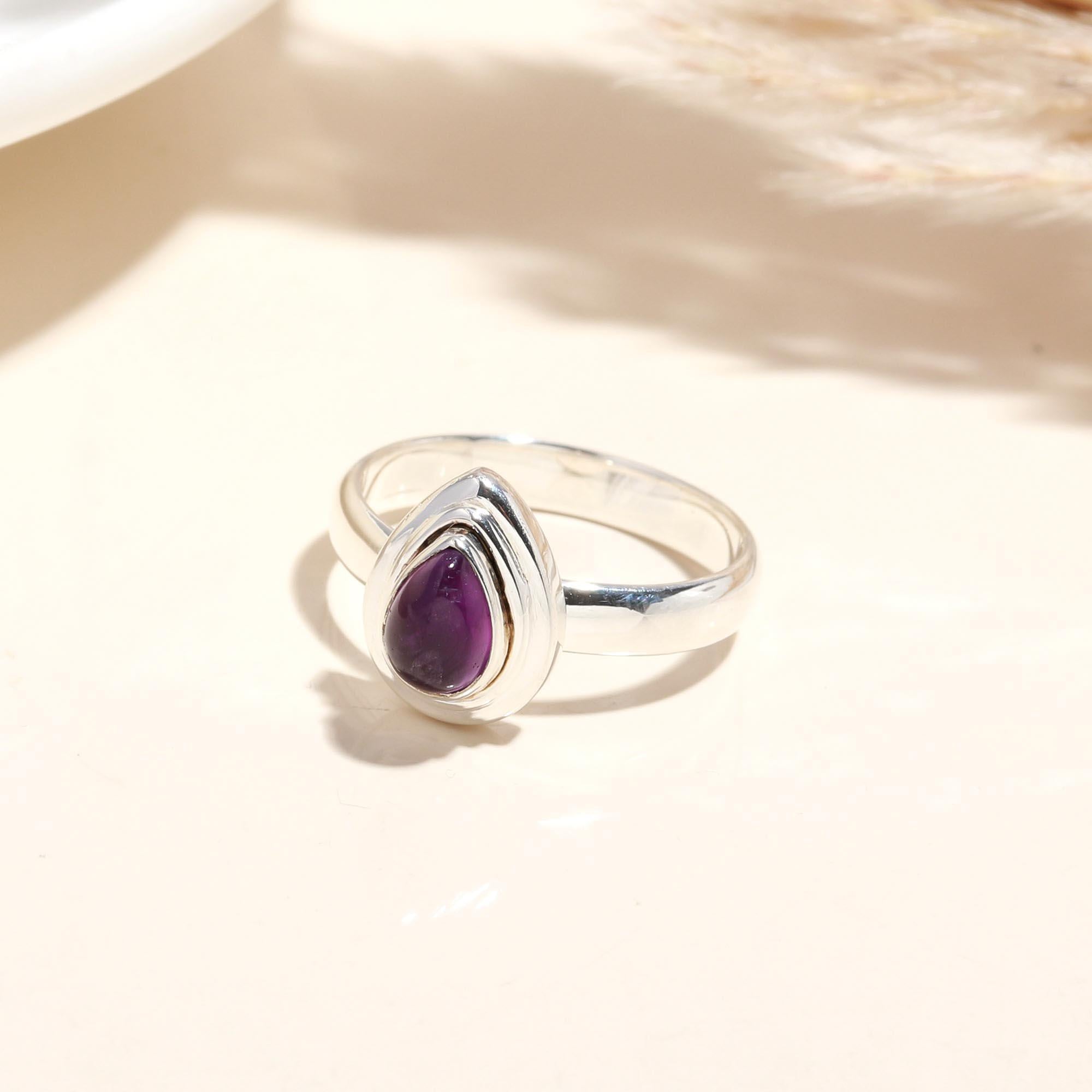925 Silver Amethyst Ring