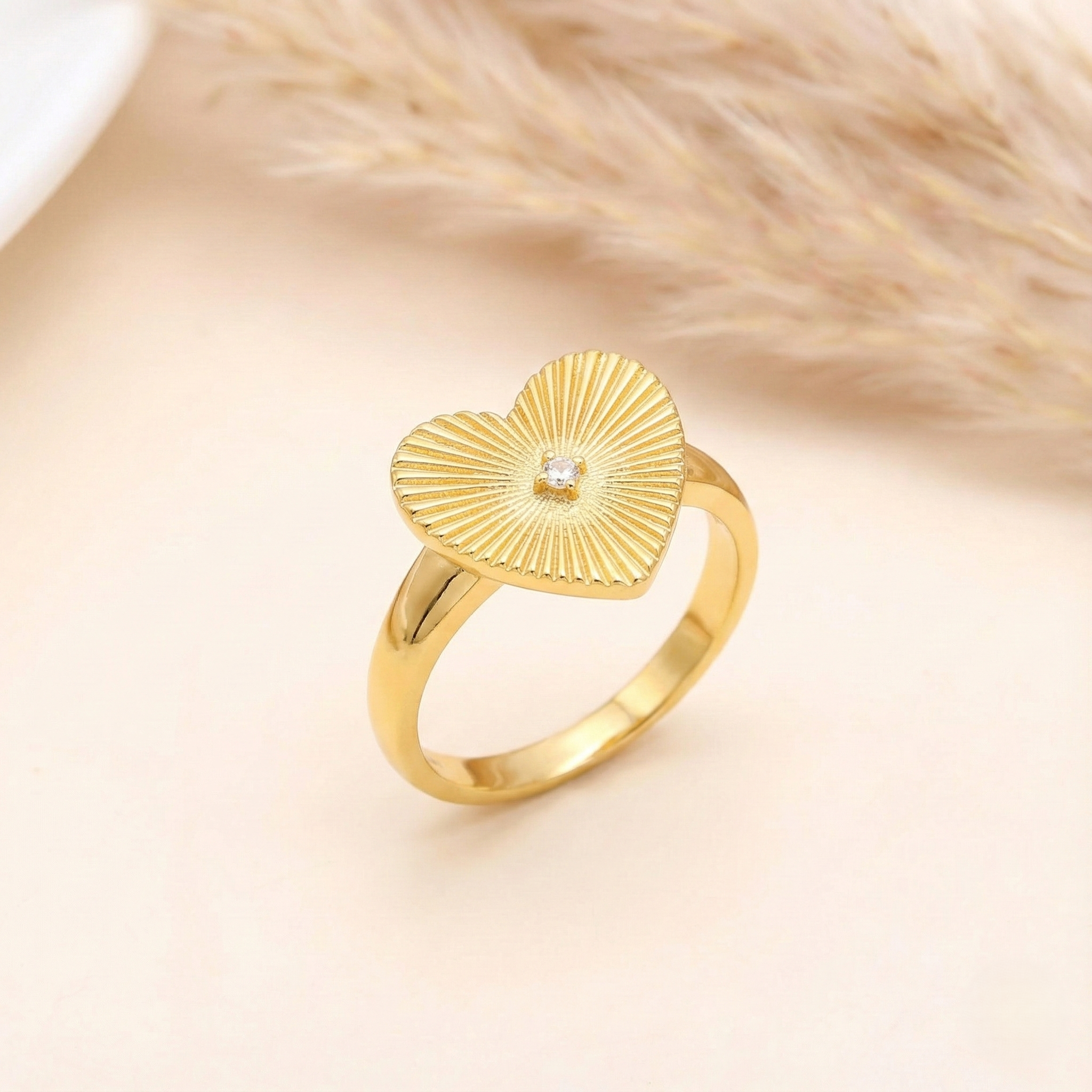 The Radiant Heart: Sunburst Gold 4-Piece Jewelry Gift Set