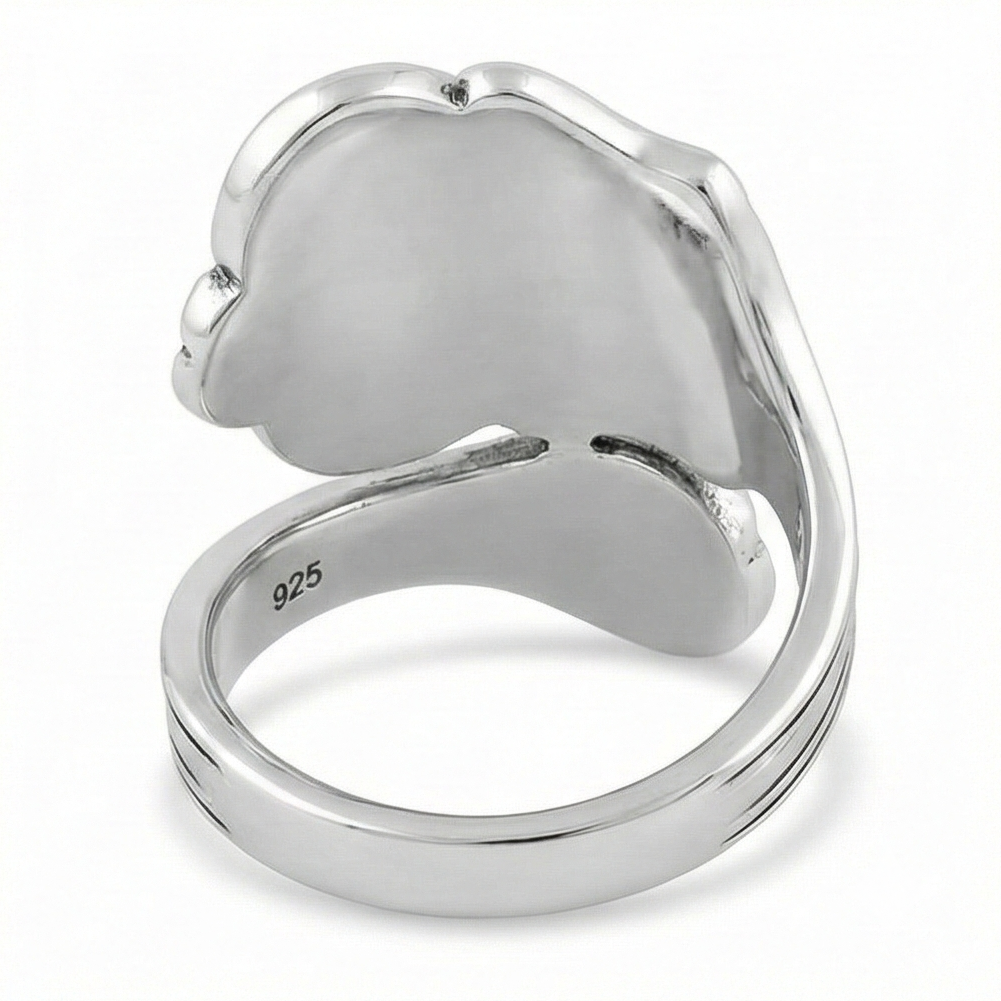 The Floral Legacy: Silver Spoon Wrap Ring