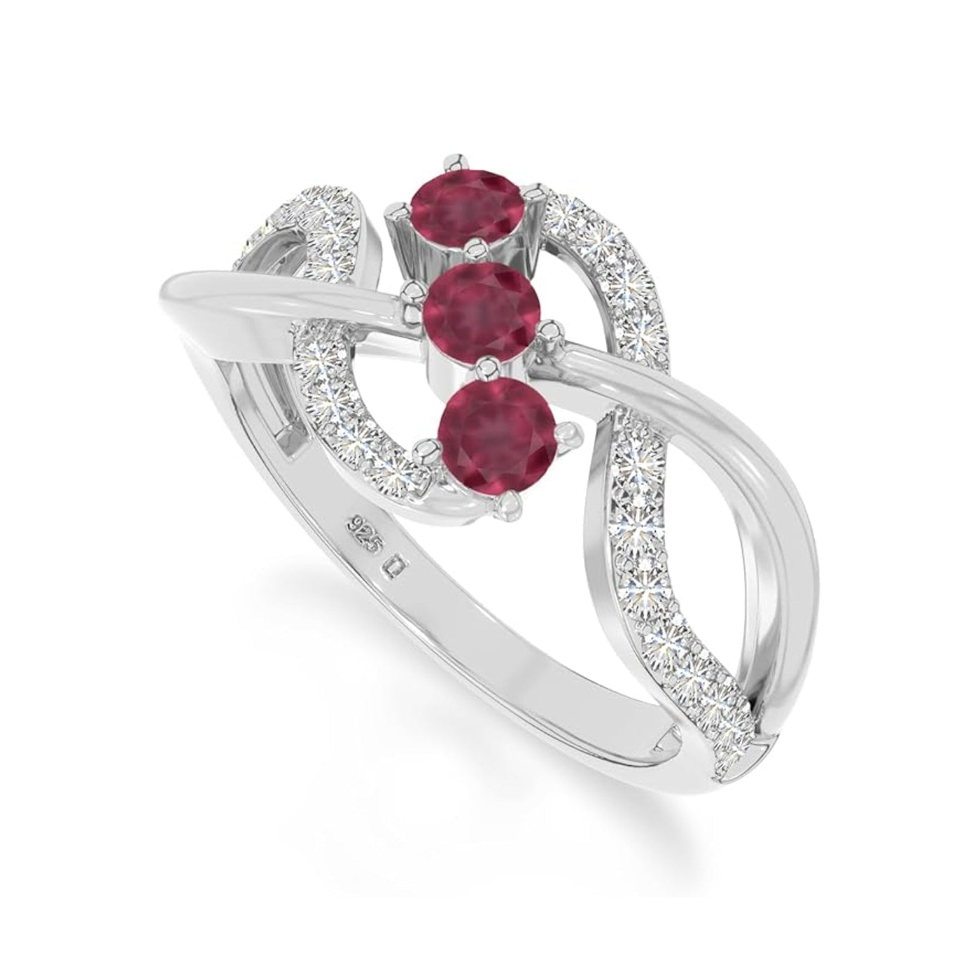 The Deep Blue Flow: London BT & Moissanite Infinity Ring