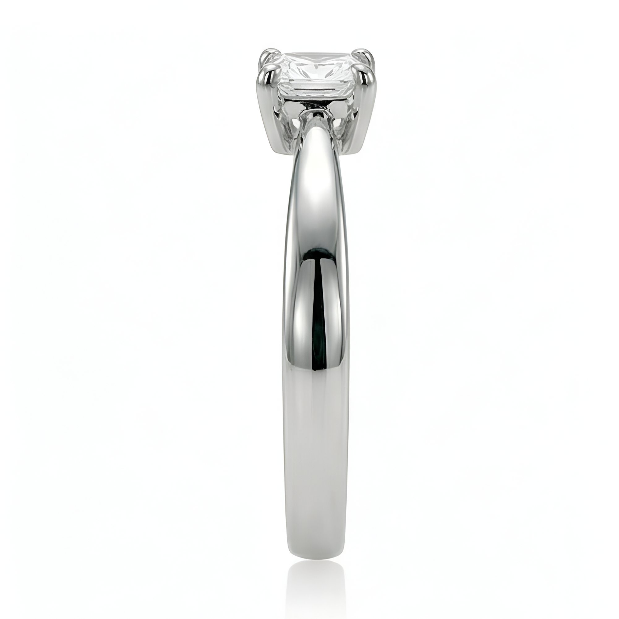 The Modern Grace: Moissanite Solitaire Ring
