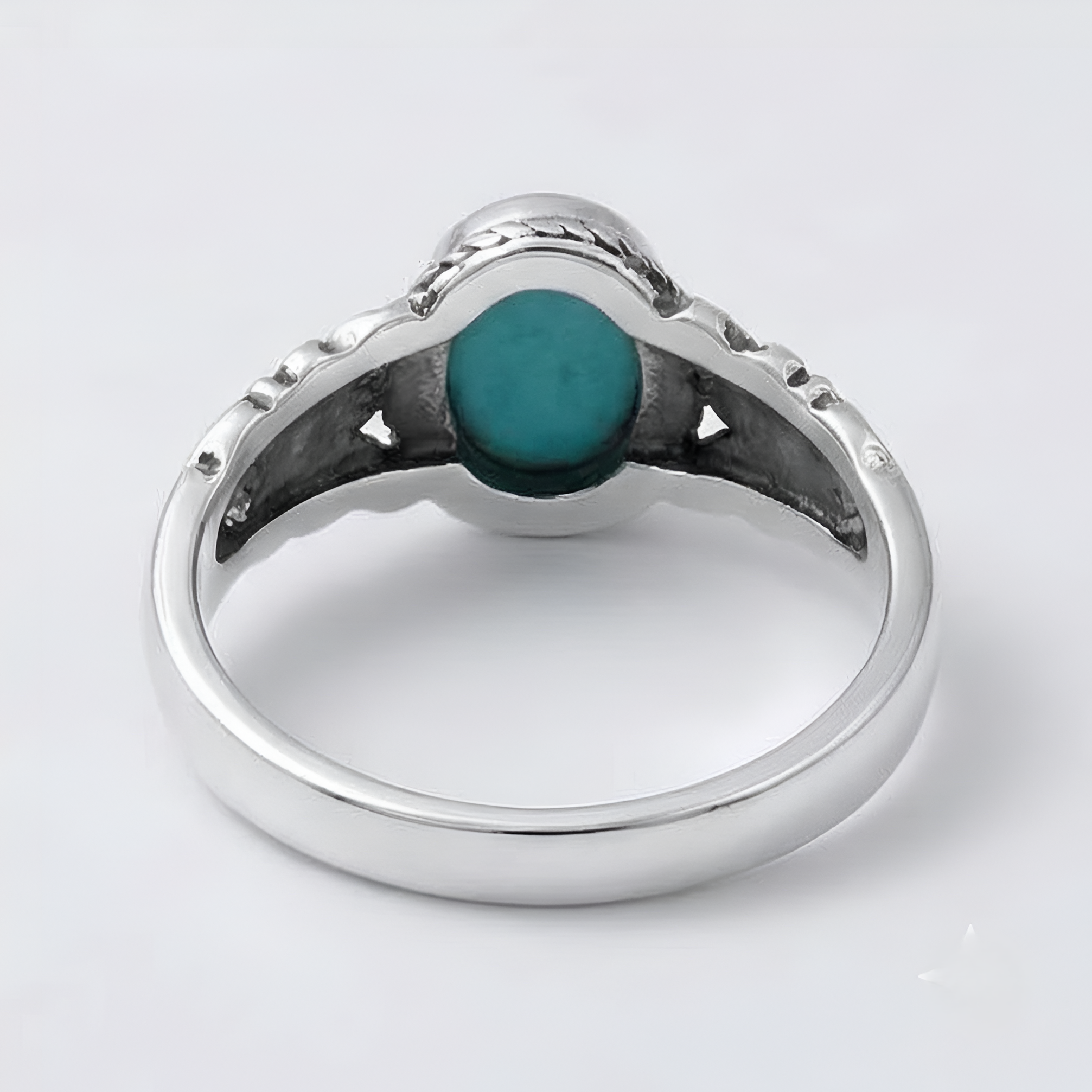 The Western Wildflower: Turquoise Carved Floral Ring