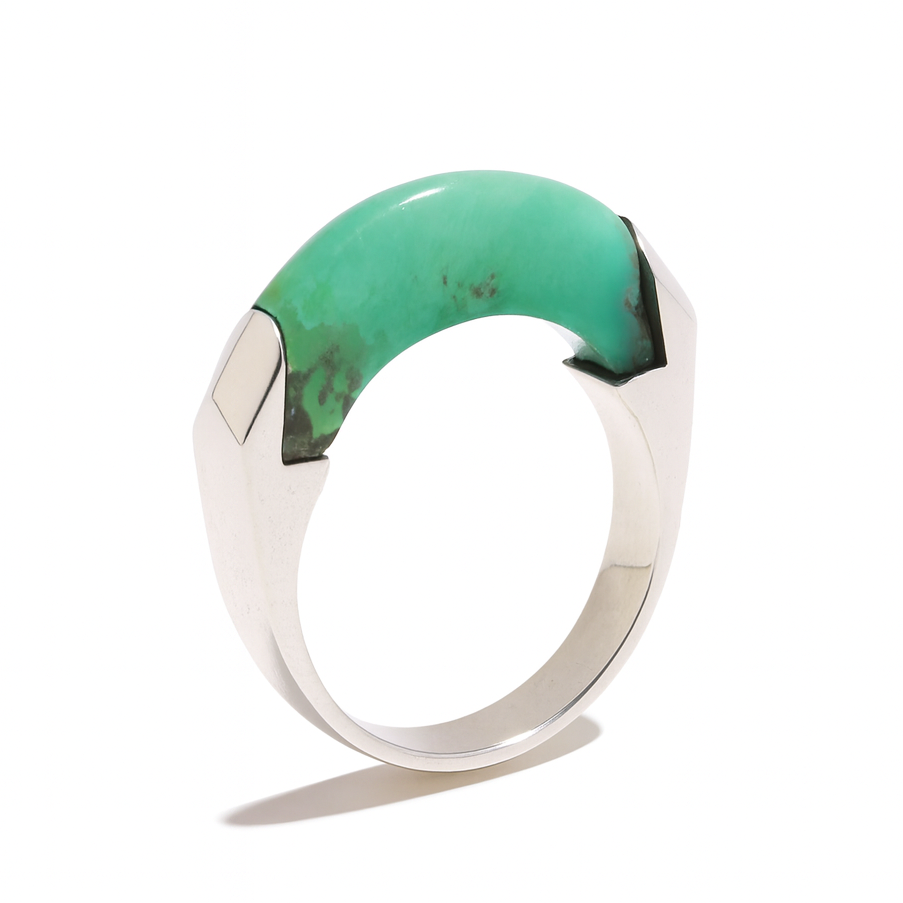 The Turquoise Horizon : Modern Minimalist Geometric Ring