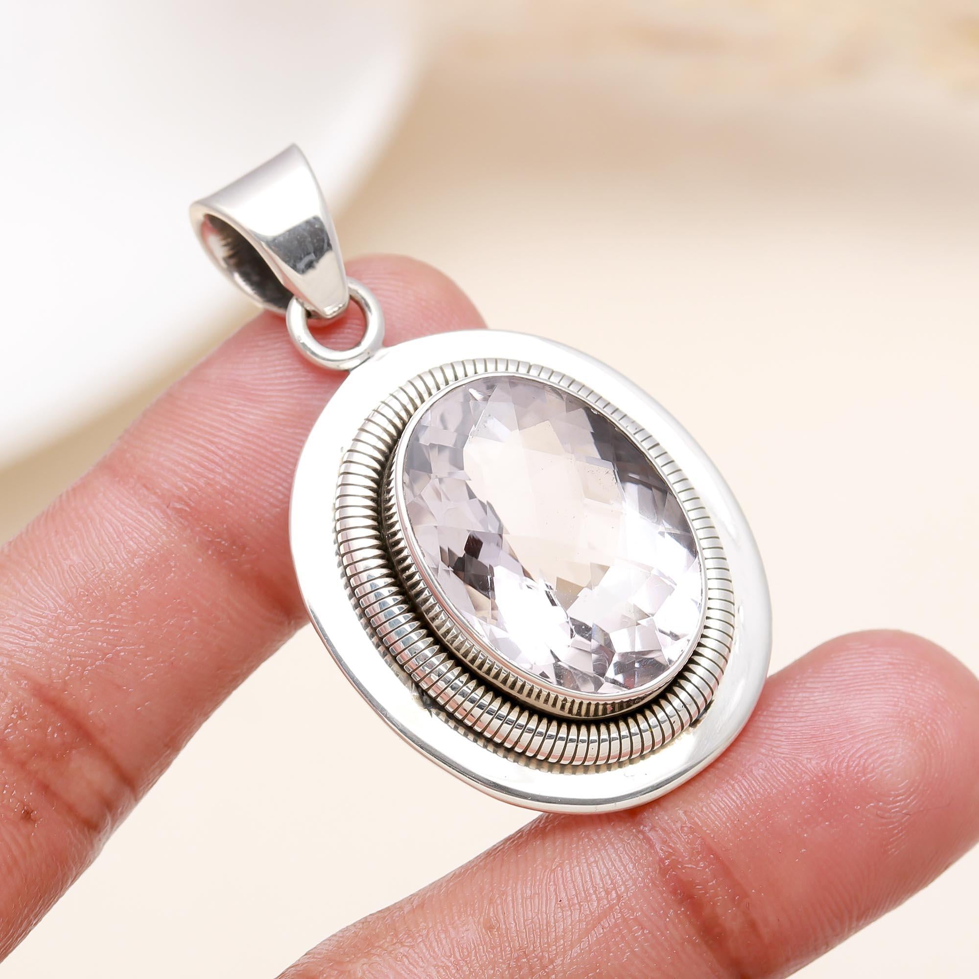 The Rose Coil: Pink Amethyst Wire-Wrapped Pendant