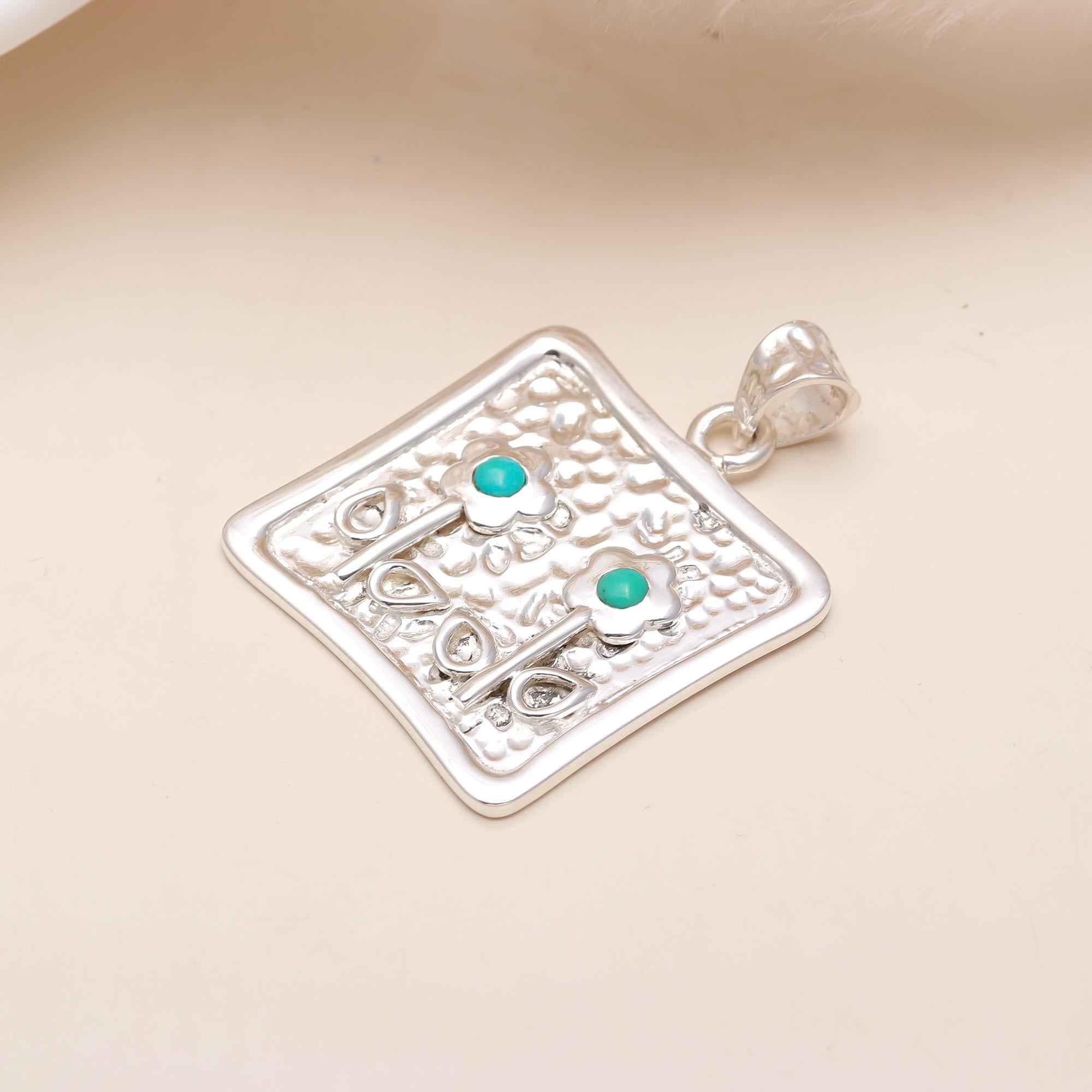 925 Silver Turquoise Pendant