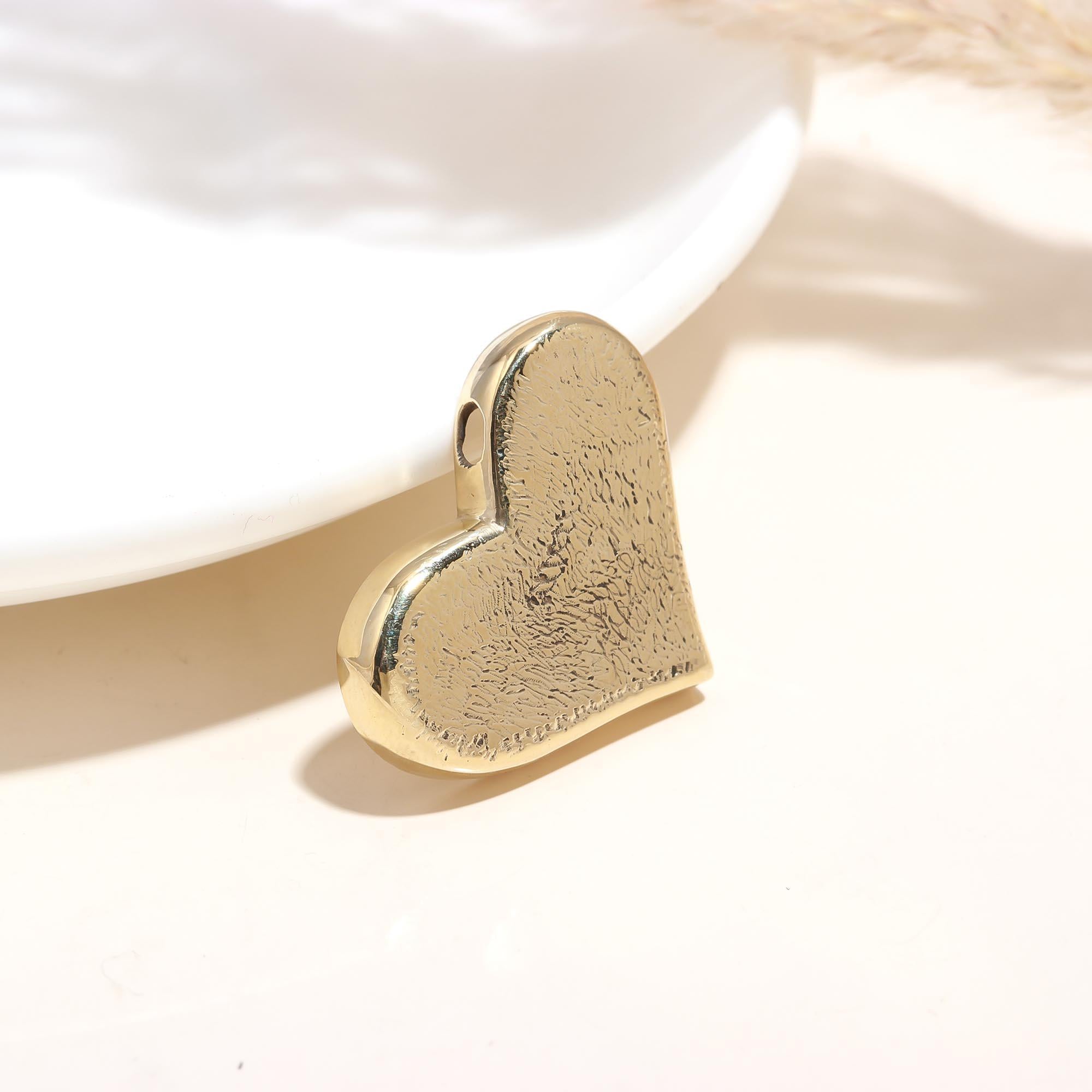 Heart Shaped Golden Pendant