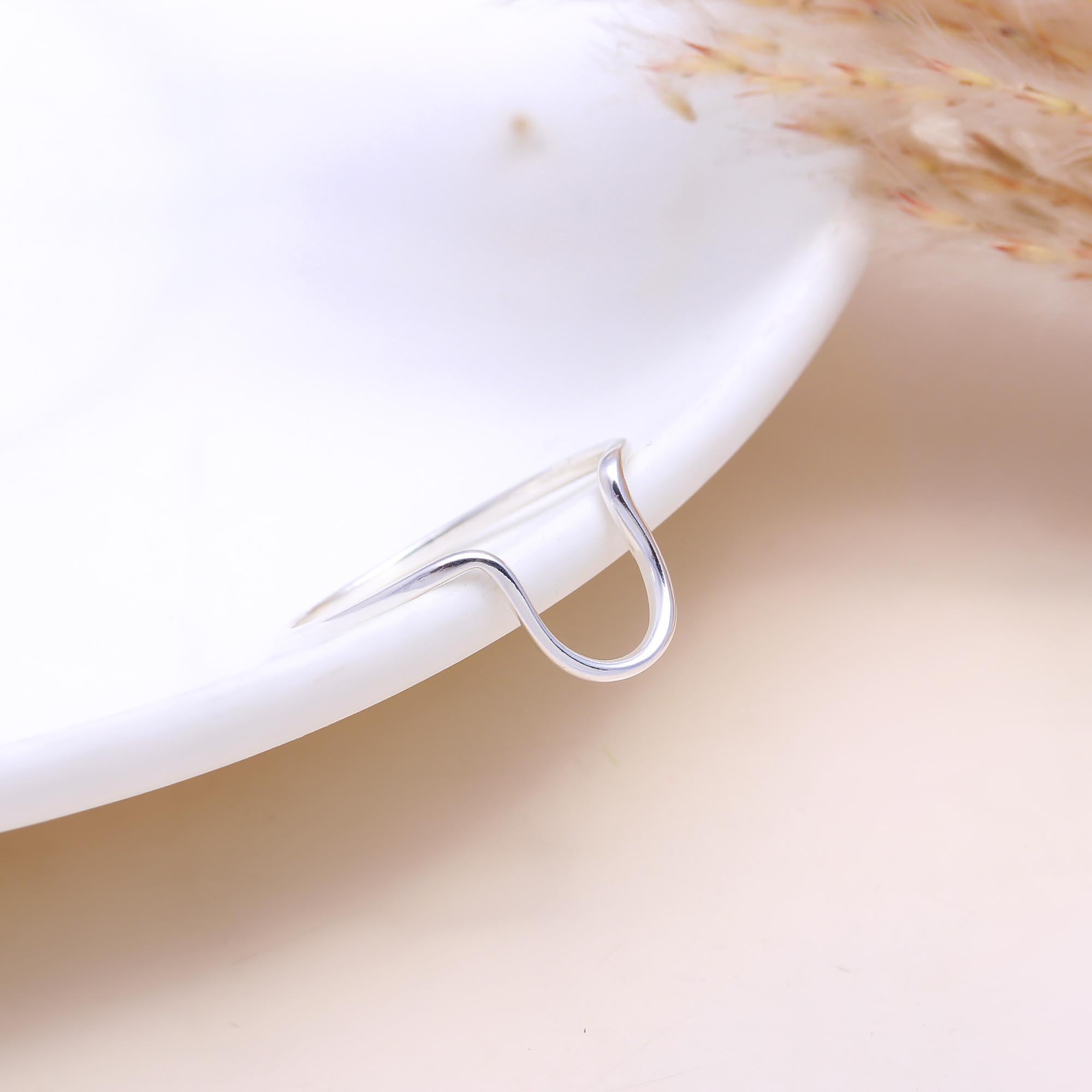 The Wire Heart : Silver Abstract Heart Ring