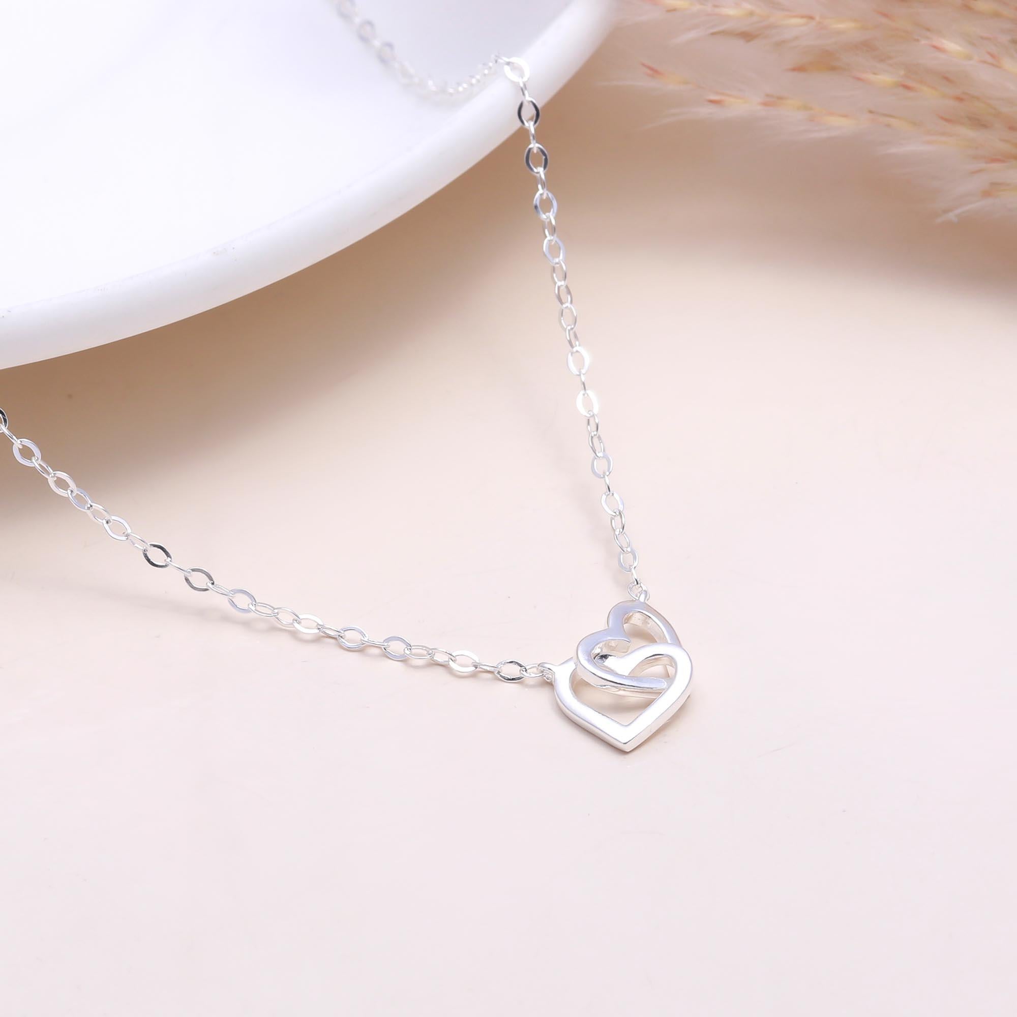 The Connected Hearts: Double Interlocking Heart Pendant