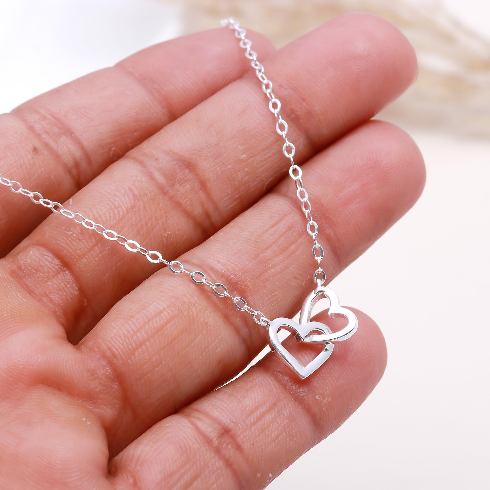 The Connected Hearts: Double Interlocking Heart Pendant
