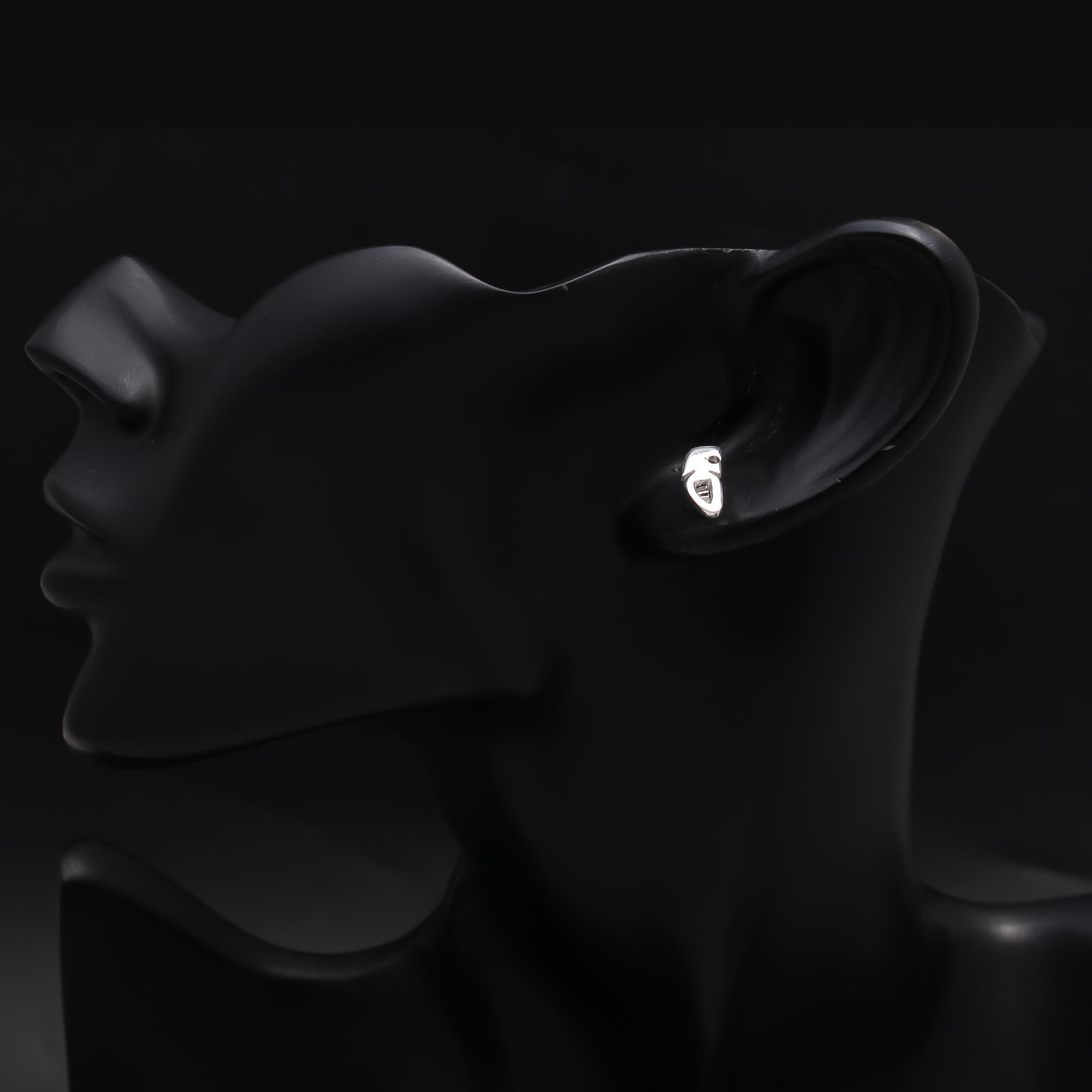 925 Sterling Silver Modern Art-Inspired Studs