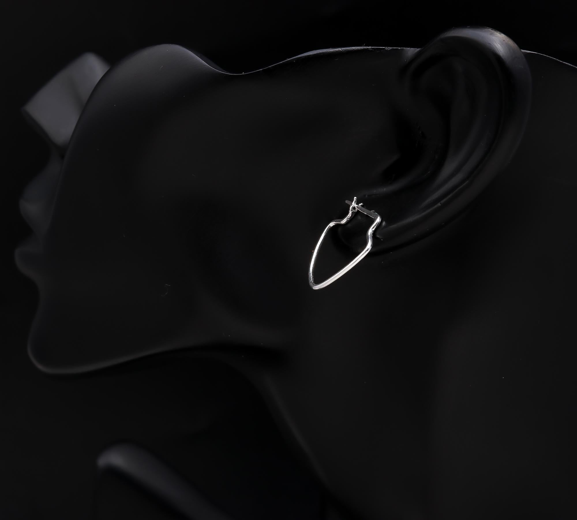 925 Sterling Silver Modern Minimalist Statement Earrings