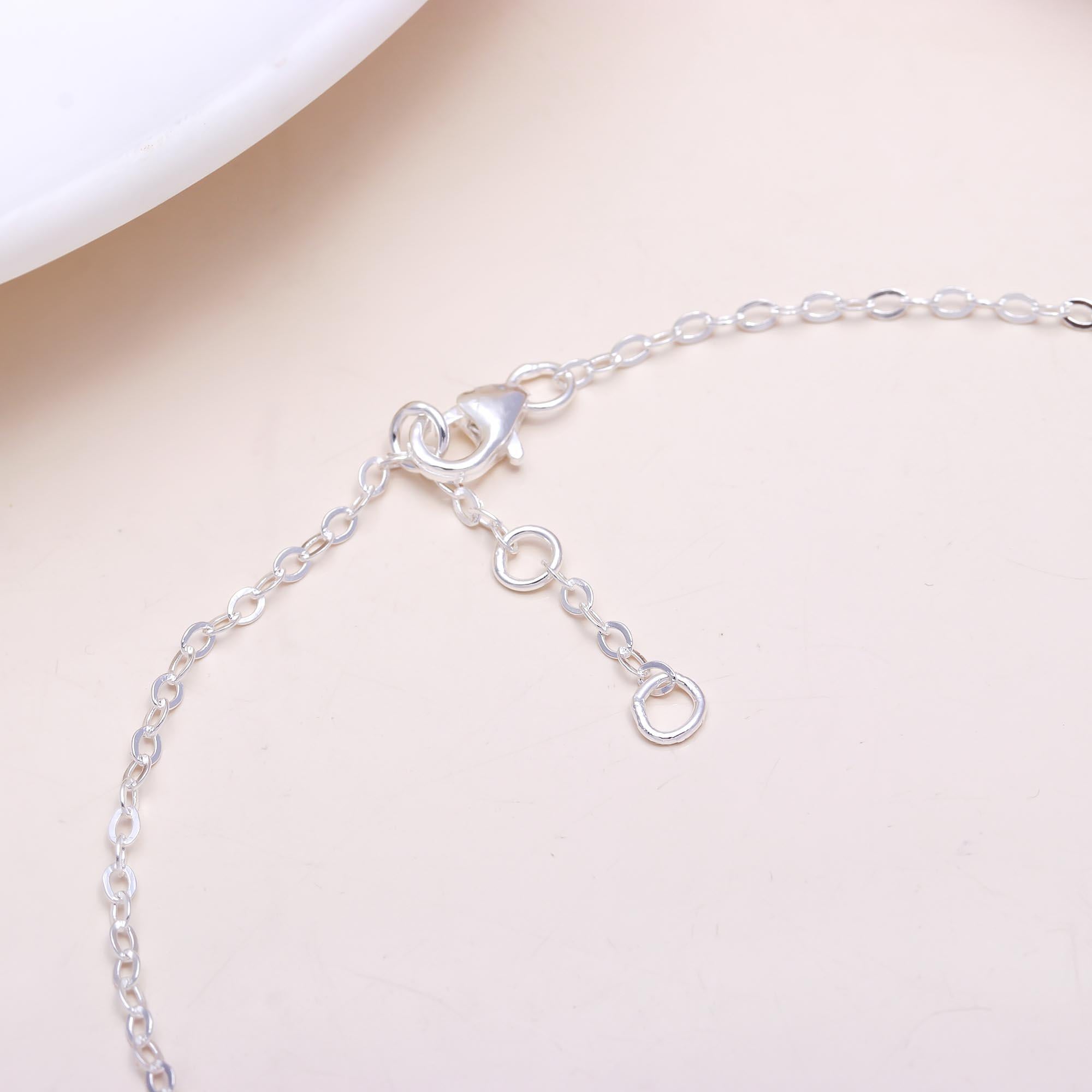 925 Sterling Silver Wave Chain Bracelet